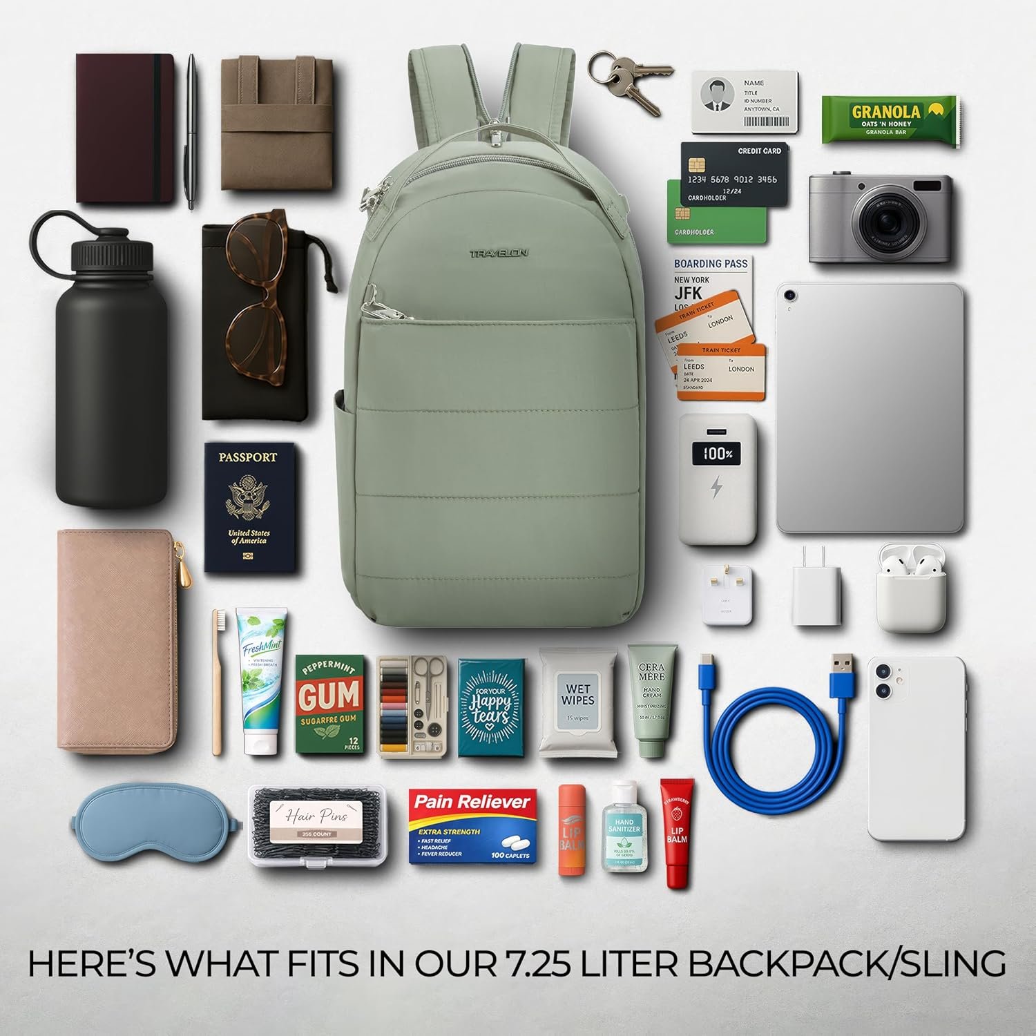 Travelon Anti-Theft Roam Convertible Backpack Sling - Image 6