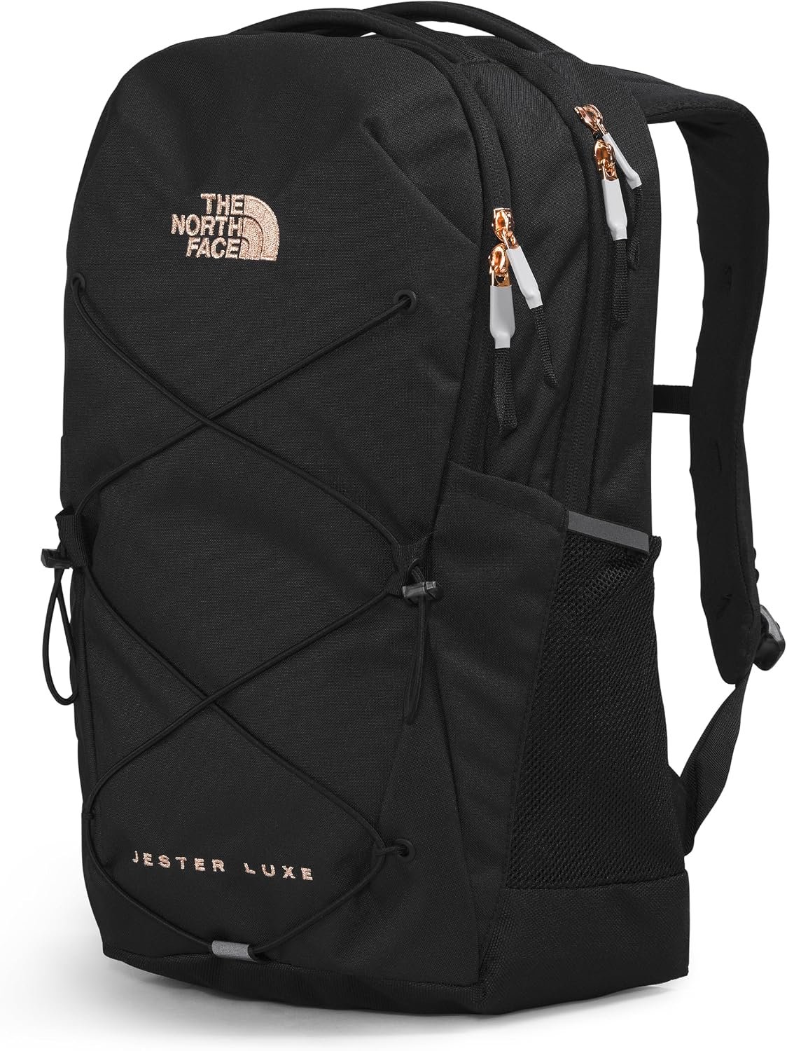 THENORTHFACE Women's Jester Luxe Everyday Laptop Backpack, TNF Black/Burnt Coral Metallic, One Size - Image 2