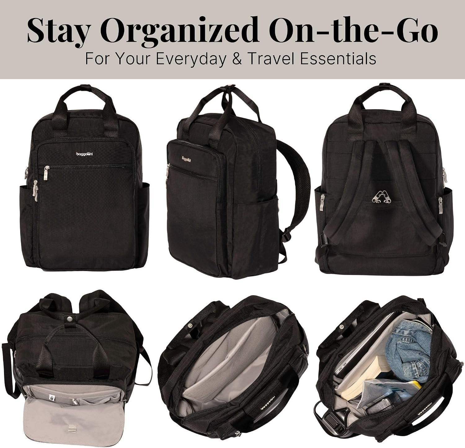 Baggallini Commuter Laptop Backpack - Image 5