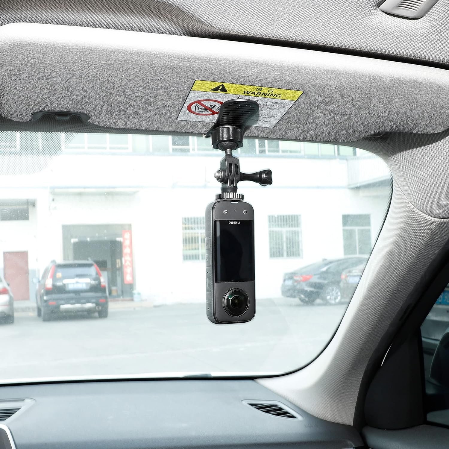 PellKing Car Sun Visor Mount for Insta360 X5 X4 X3 X2 Ace Pro 2 Go 3s Ultra | VLOG/Video Holder for iPhone Samsung Cell Phone GoPro 13 12 10 9 8 7 6 AKASO DJI Osmo Action 6 5 Pro 4 3 2 Camera Accessories