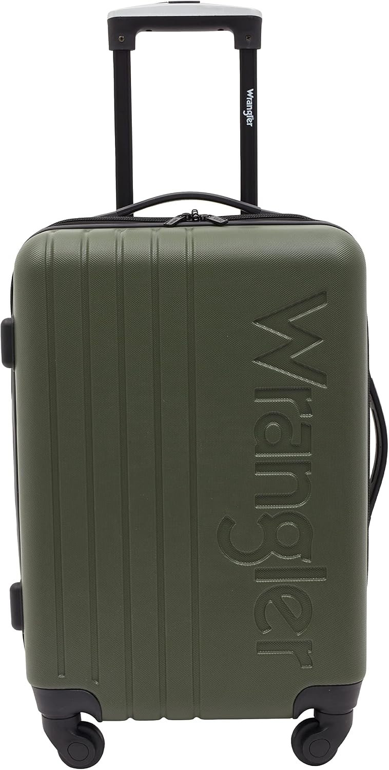 Wrangler Quest Luggage Set, Olive Green, 3 Piece Set (30"/26"/22") - Image 13