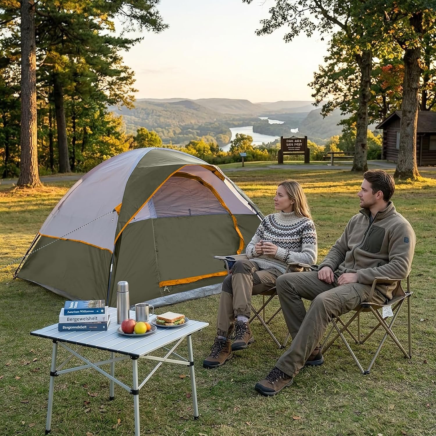 CAMPROS CP 3 Person Tent, Waterproof Dome Tents for Camping with Rainfly | Camping Tent Easy Setup in 3 Mins, Portable Family Tent with Large Mesh Window & Carry Bag for Outdoor Hiking - Image 5