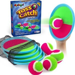 Toss and Catch Ball Game Outdoor Toys for Kids Yard Games Beach Toys Outside Games for 3 4 5 6 7 8 9 10 Year Old Boys Girls (Upgraded) | Beach Pool Outside Yard Camping Games for Kids & Family, 3 4 5 6 7 8 9 10 11 12+ Year Old Boys Toys Birthday & Holiday Gifts