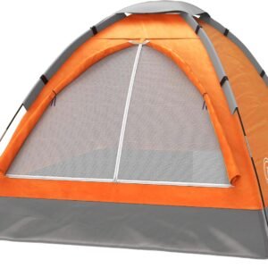 2 Person Camping Tent with Rain Fly and Carrying Bag – Lightweight Outdoor Pop Up Tents for Camping Essentials, Music Festivals, Backpacking, Hiking, or Beach Shelter by Wakeman Outdoors