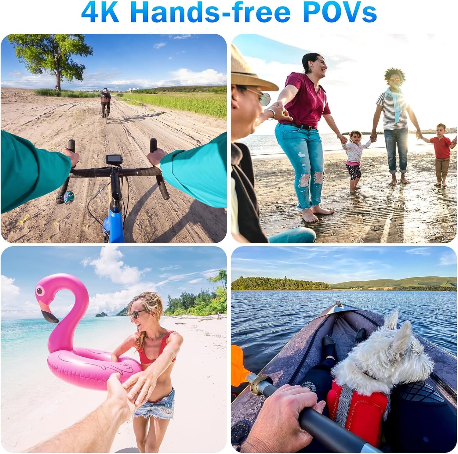 i3 4K Thumb Action Camera, Tiny Size, Mount Anywhere, Small Body Camera | with 64G Card, Spring Clip, Portable Vlogging, Hands-Free POV Recording, Helmet Cam for Cycling, Motorcycle - Image 5