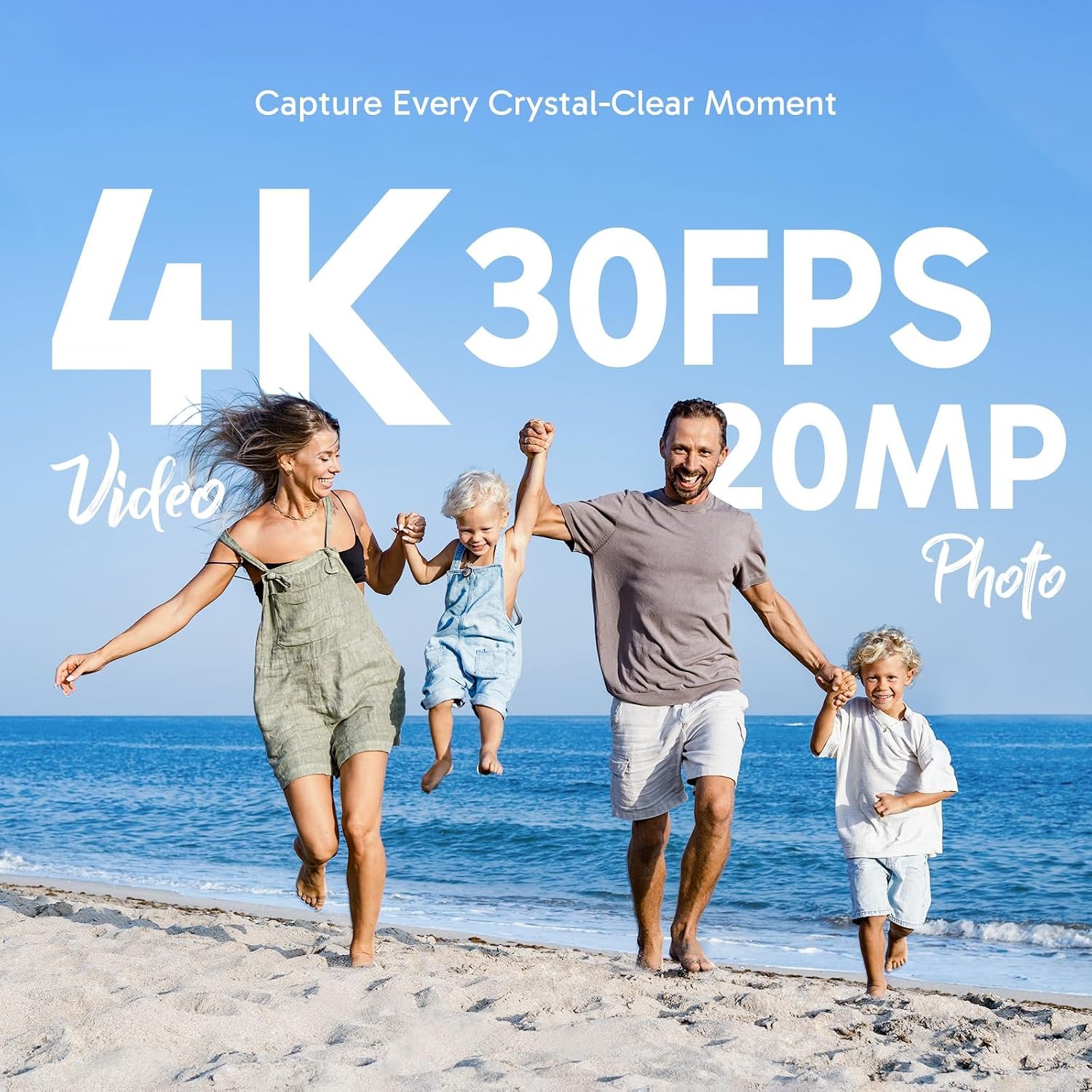 AKASO Brave 4 Action Camera 4K30 Ultra Hd Waterproof Underwater Camera | 20MP EIS WiFi Remote Control 170° FOV 5X Zoom Sport Camera for Snorkel Travel with Bicycle Helmet Motorcycle Accessories Kit - Image 2
