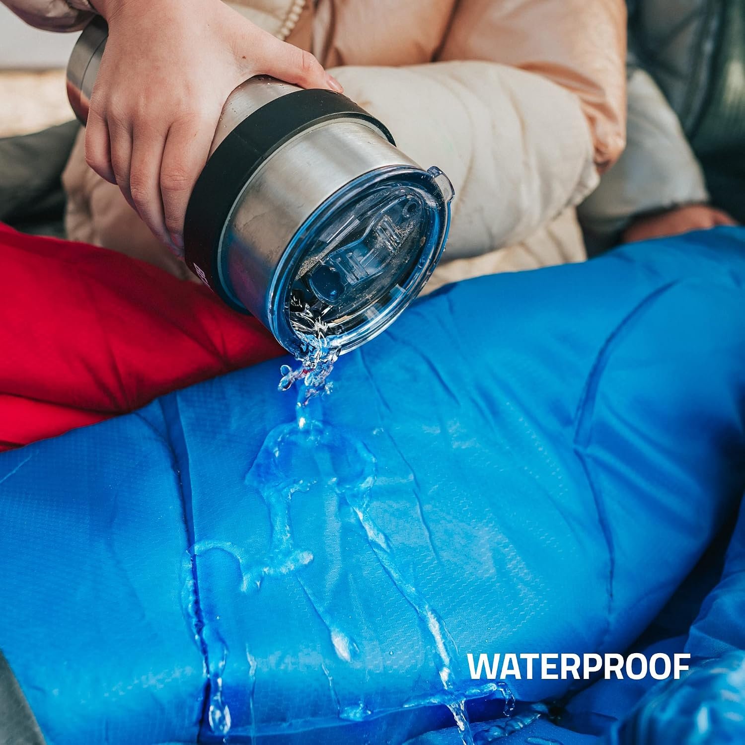 MalloMe Sleeping Bags for Adults Cold Weather & Warm - Backpacking Camping Sleeping Bag for Kids, Girls, Boys - Lightweight Camping Essentials Gear Accessories Hiking Sleep Must Haves Single & Double - Image 7
