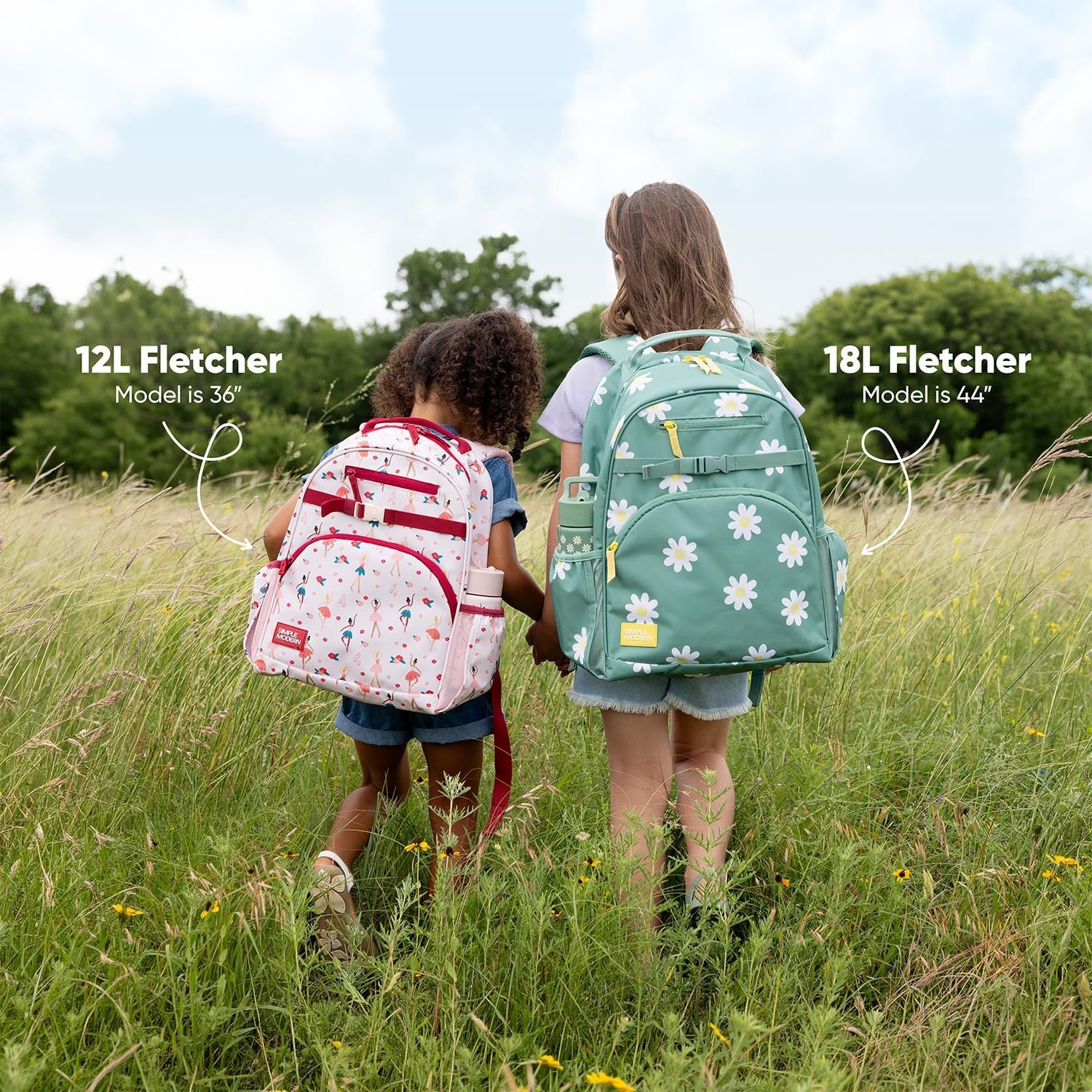 Simple Modern Disney Princess Kids Backpack for School, Girls, Boys | 18L | Fletcher Princess Rainbows Bookbag, School Backpack for Preschool, Kindergarten, Elementary | Fits Lunch Box, Cute | Large - Image 4