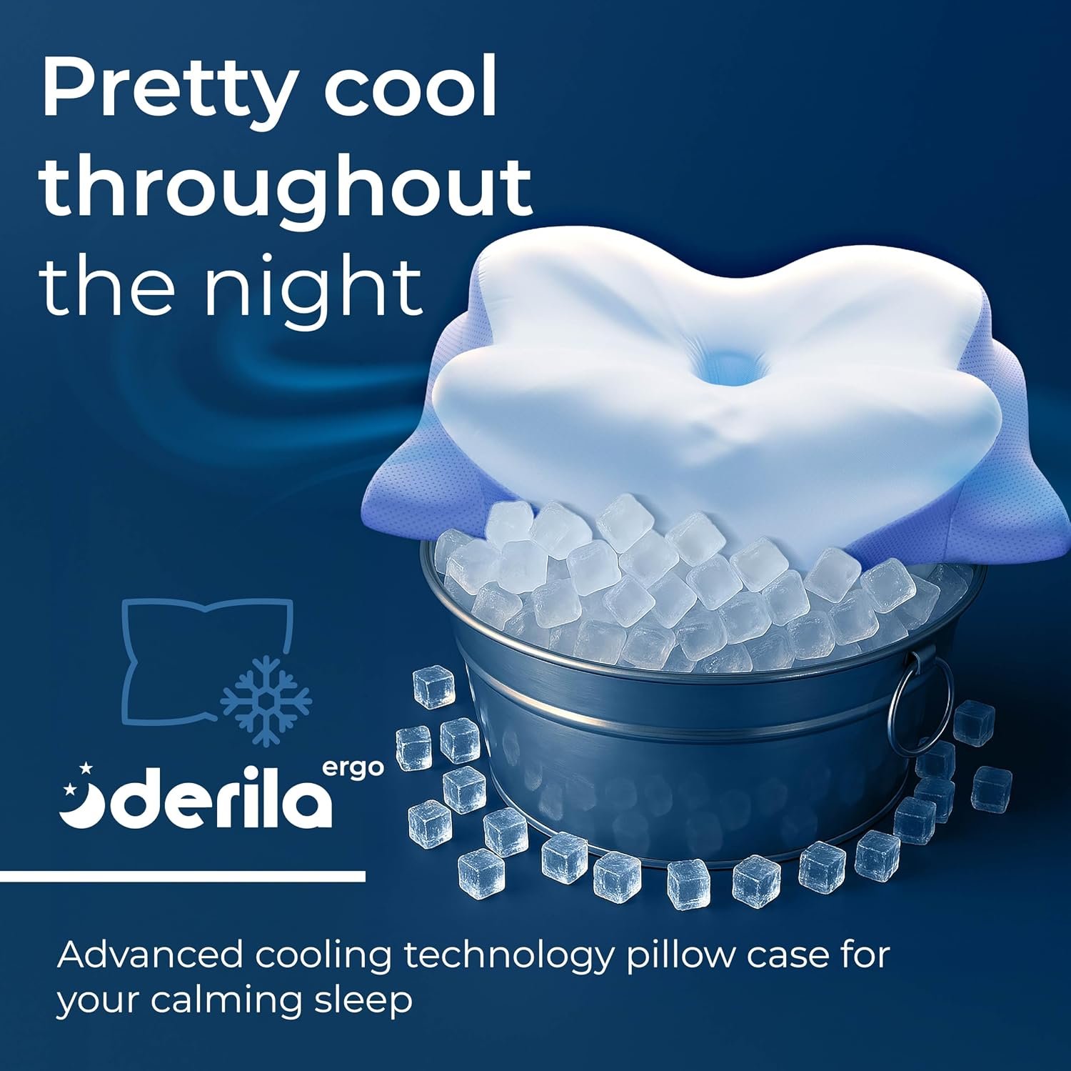 Derila Ergo Cervical Neck Pillow for Sleeping Pillow Contour Memory Foam Pillows for Back, Side Sleeper Pillows 21.25 x 14.17 x 4.72 inches | Pillows For Back, Side Sleeper Pillows 21.25 x 14.17 x 4.72 inches - Image 8
