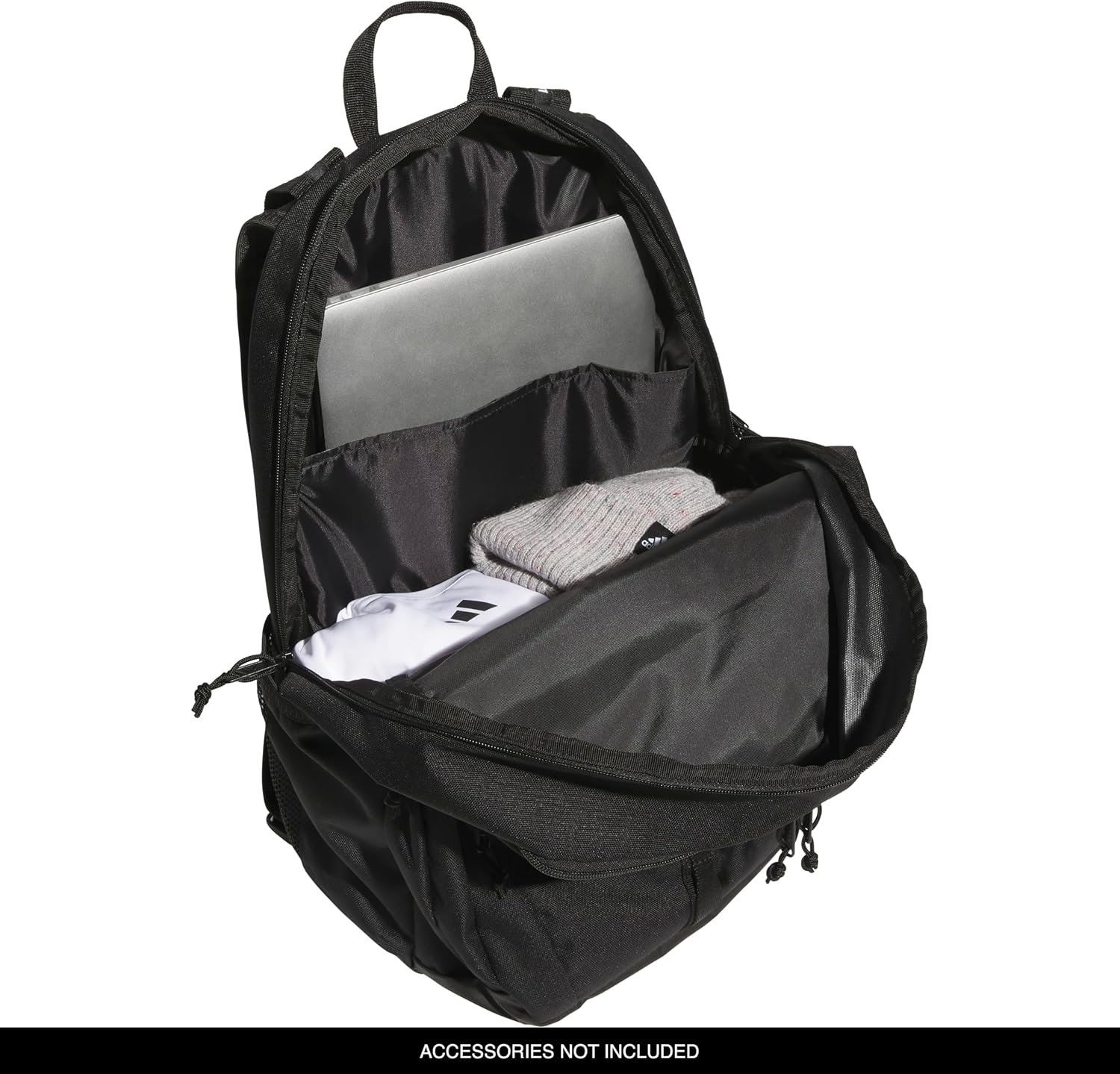 adidas Prime School Backpack 37L | Padded 17-In. Laptop Sleeve, Water-Bottle Pockets, LoadSpring Carry, Rolls With Your Suitcase, School Gym & Travel Ready - Image 3