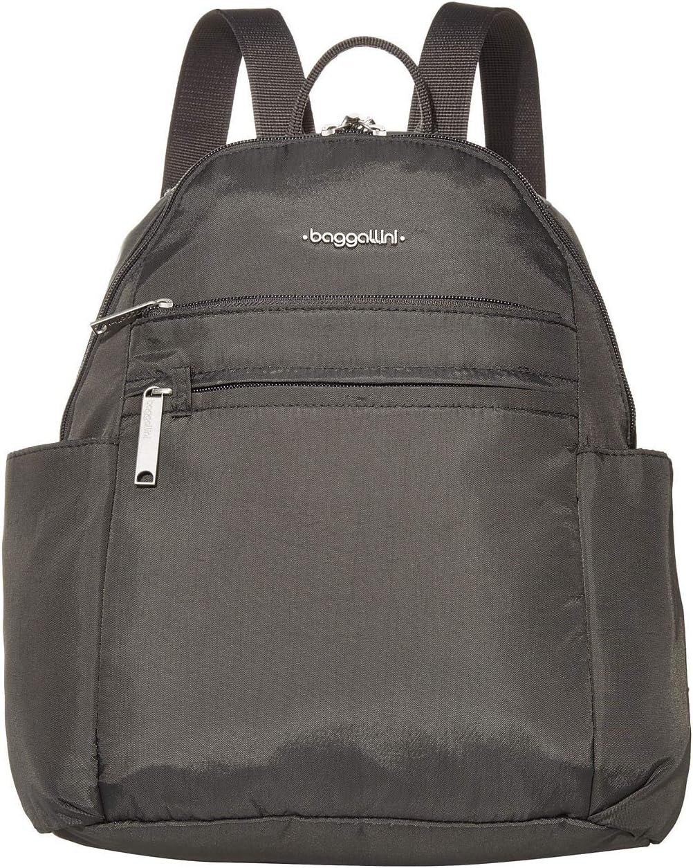 Baggallini Securtex® Anti-theft Vacation Travel Backpack 10x13 Slash-Resistant Nylon Daypack w/RFID, Charcoal - Image 4