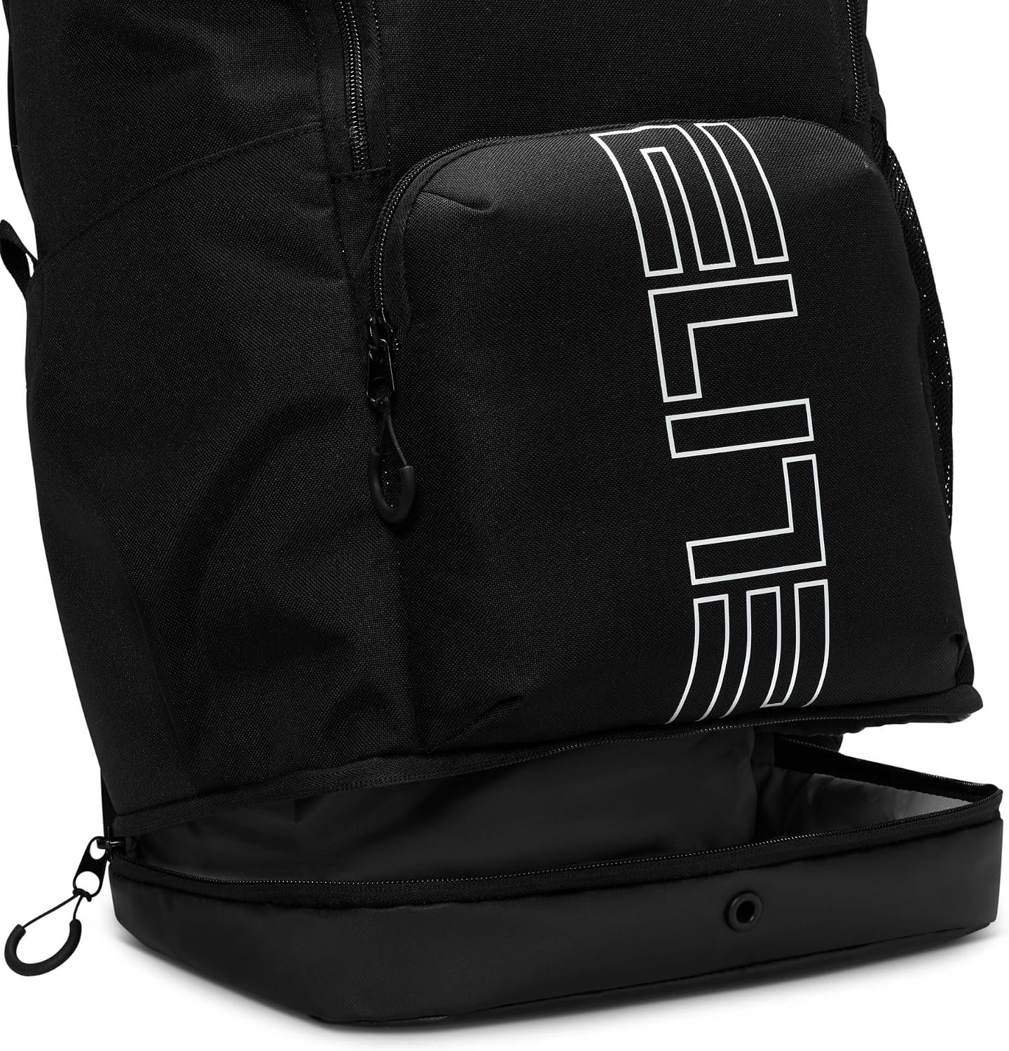 Nike, Unisex, Varsity Elite Backpack (32L), Black/Black/Metallic Silver, One Size - Image 6