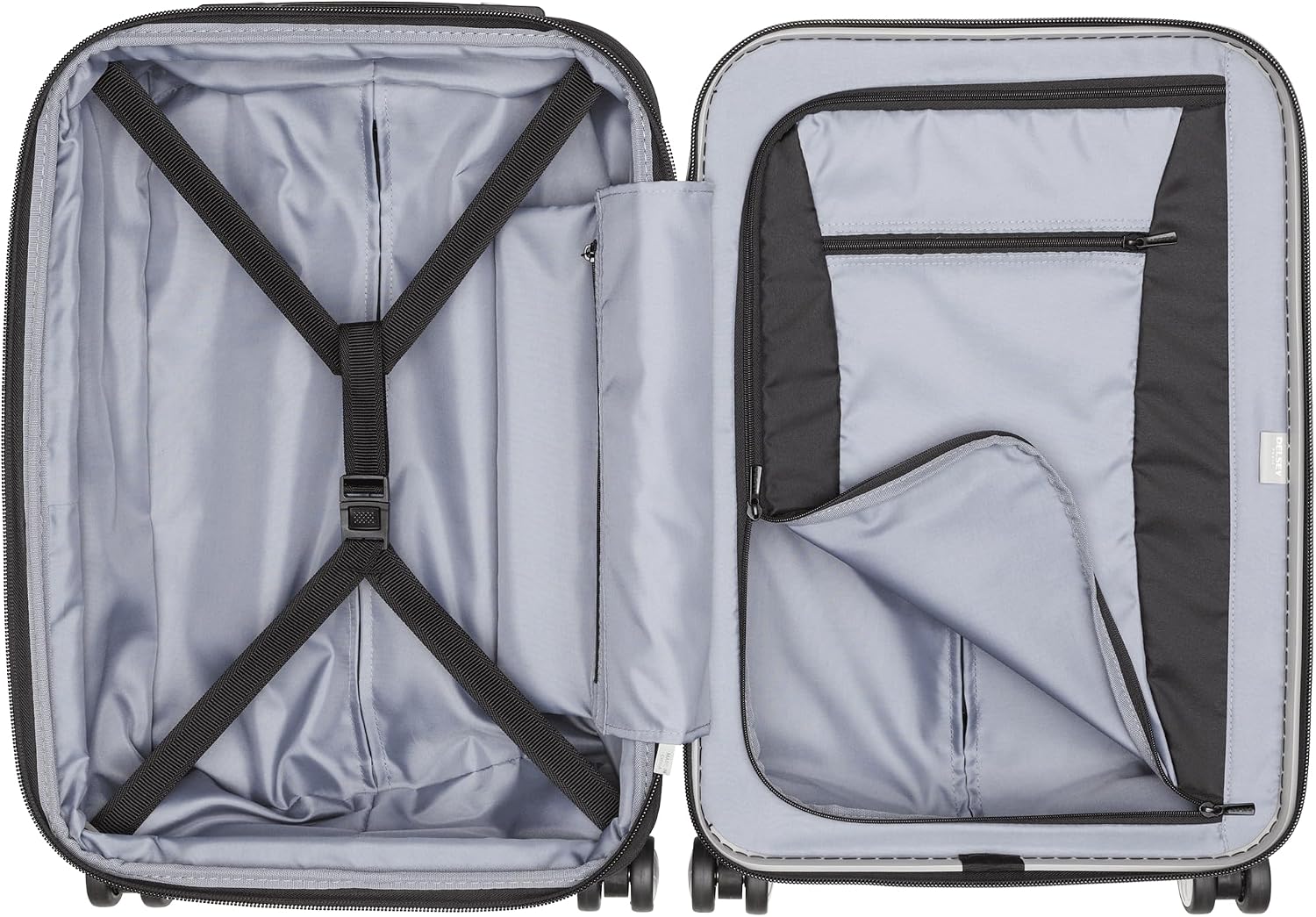DELSEY PARIS Titanium Hardside Expandable Luggage with Spinner Wheels Carry-On Luggage, Silver, Carry-On 21 Inch - Image 6