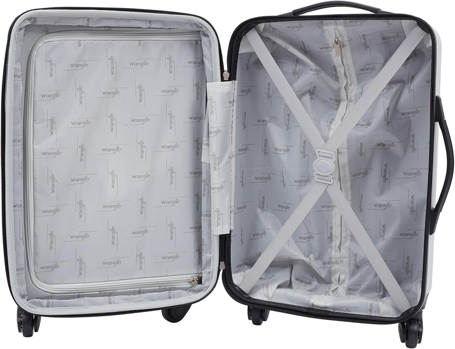 Wrangler Carry-On Luggage Set, Grey - Image 7