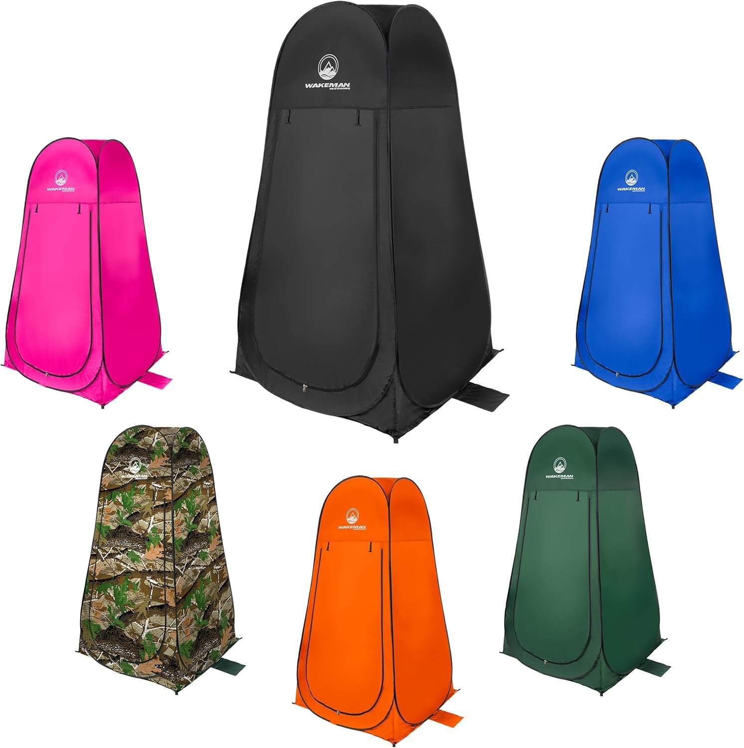Wakeman Pop Up Changing Tent, 3.3 x 3.3 x 6.2ft, Camping Shower Tent for Portable Toilet Stall or Dressing Room with Carry Bag for Camping, Beach, or Tailgate, Polyester - Image 11