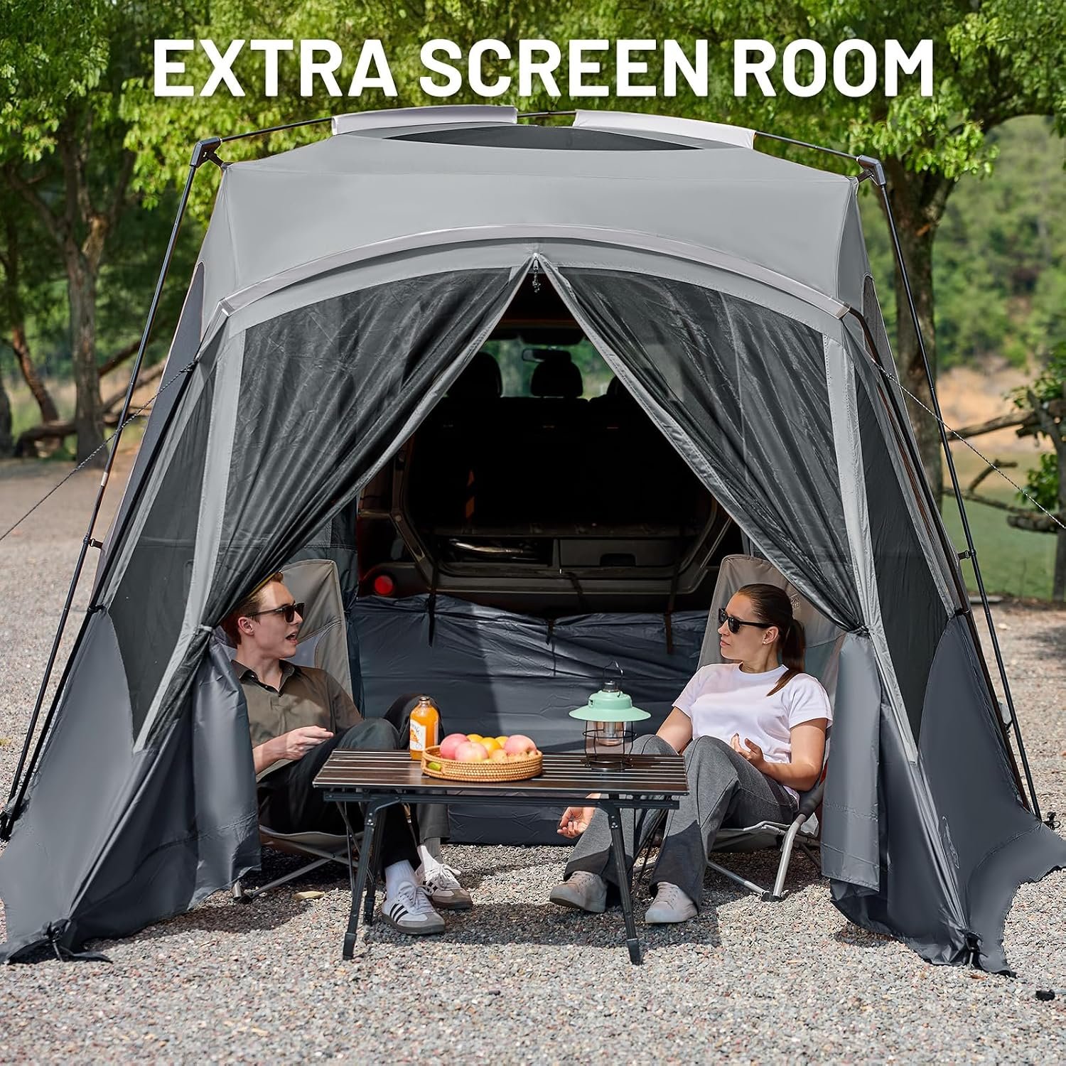Timber Ridge Truck-Bed-Tents SUV Camping Tent | Weather Resistant and Portable Van or Car Tent, Includes Rainfly and Storage Bag - Image 2