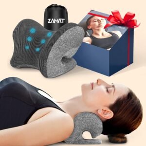 Neck and Shoulder Relaxer w/Magnetic Therapy Pillowcase, Neck Stretcher Chiropractic Pillows for Pain Relief, Cervical Traction Device for Relieve TMJ Headache Muscle Tension Spine Alignment