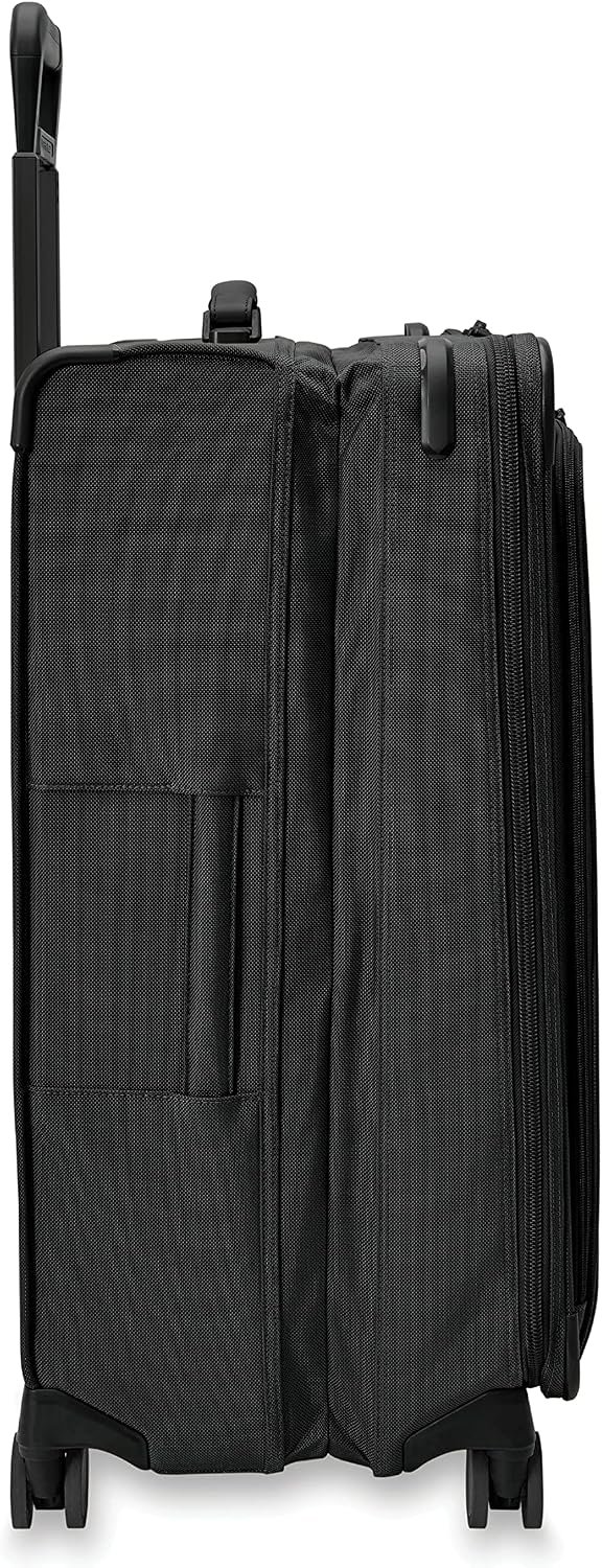 Briggs & Riley 29" Large Expandable Spinner - Checked Luggage for Travel, Suitcases with Wheels, Softside Rolling Bag for Men & Women, Self-Repairing Zipper - Baseline Collection, Black - Image 15