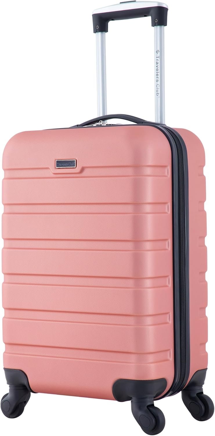 Travelers Club Harper Luggage, Rose Gold, 22-Inch Carry-On - Image 2