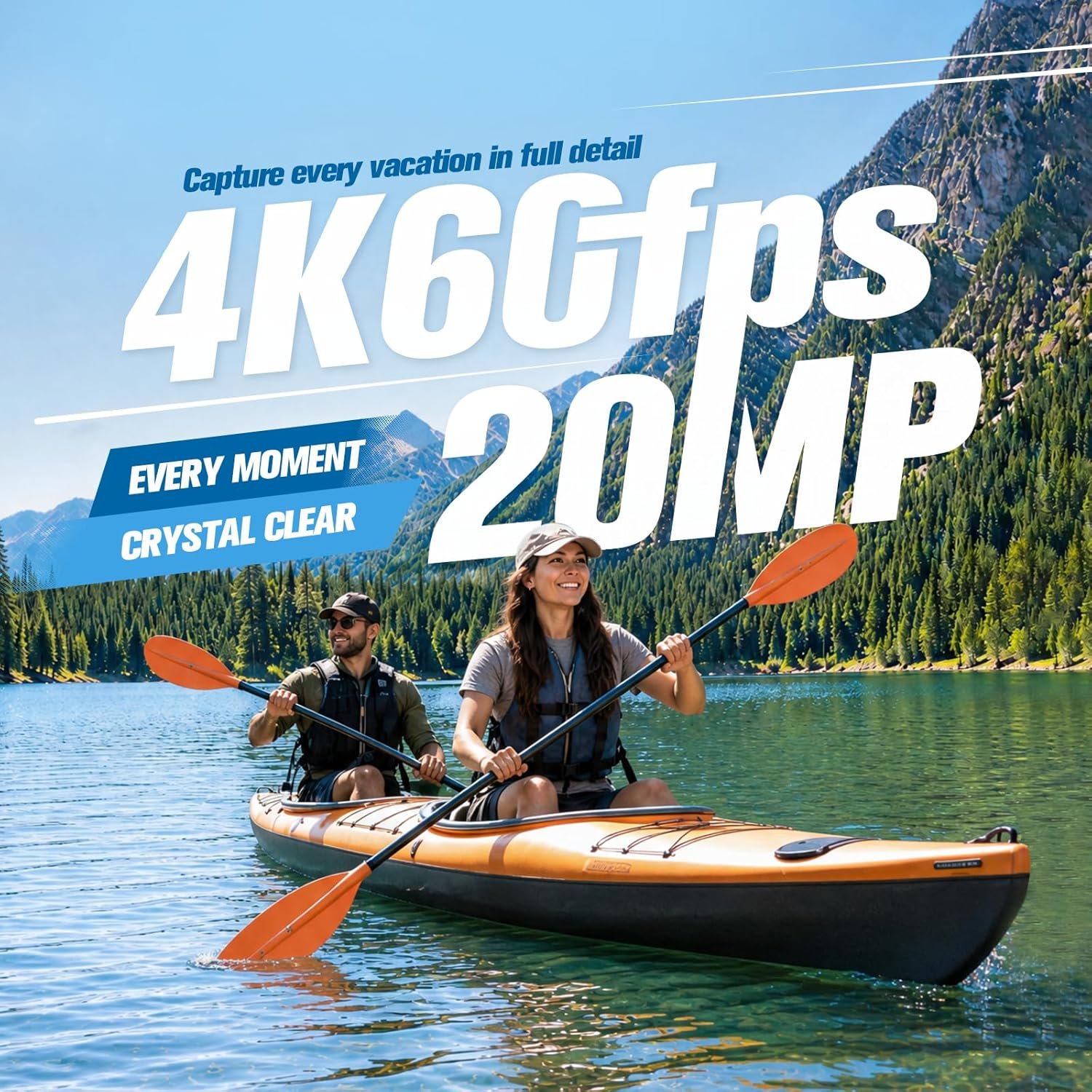 AKASO Brave 7 LE 4K30FPS 20MP WiFi Action Camera with Touch Screen EIS 2.0 Zoom Remote Control 131 Feet Underwater Camera with 2X 1350mAh Batteries Support External Microphone Vlog Camera - Image 2