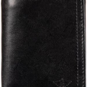 Dockers Men's Extra Capacity Slim Profile Trifold Wallet with Multiple Card Slots and ID Window