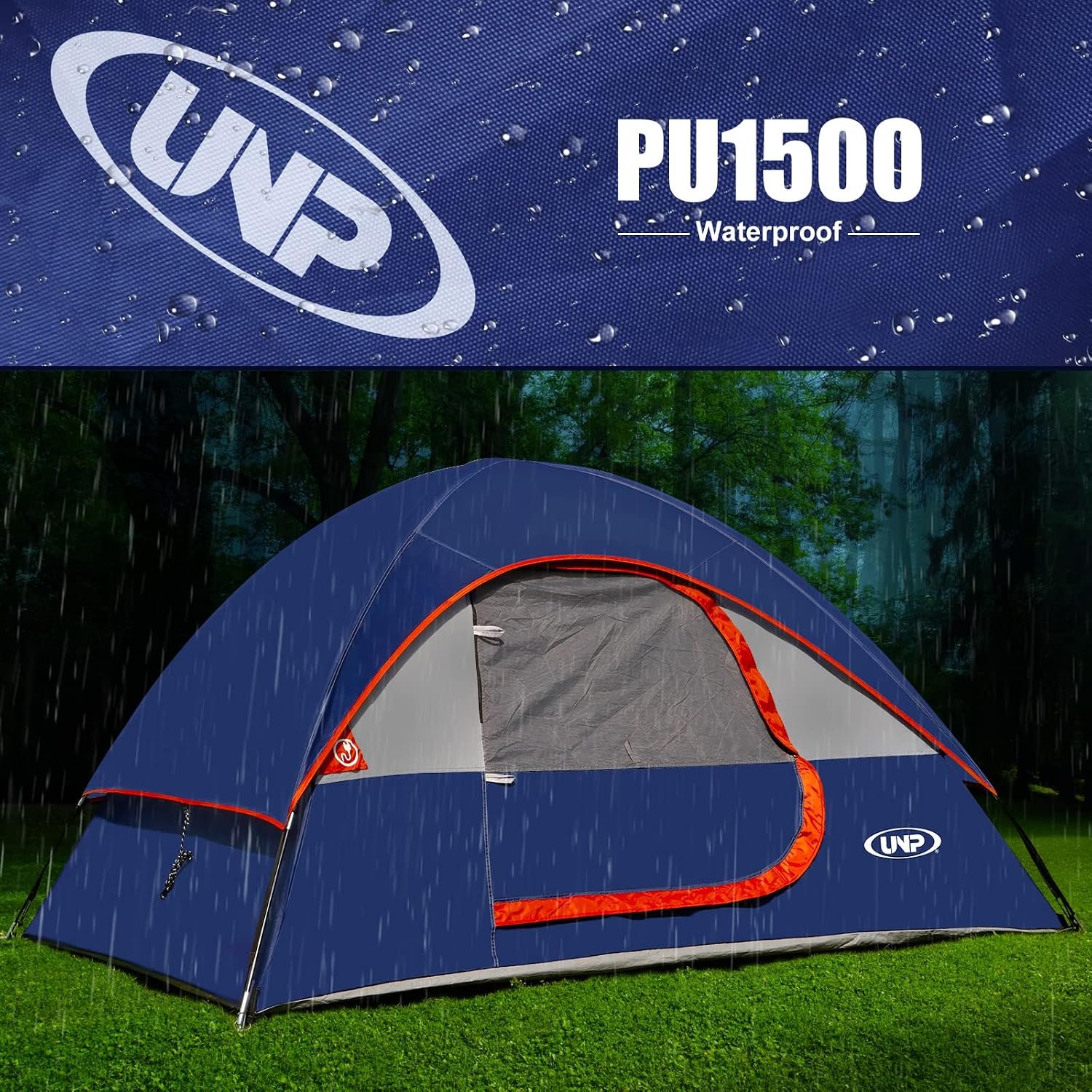 Camping Tent 2-4 Person, Waterproof Windproof Tent with Rainfly Easy Set up-Portable Dome Tents for Camping… - Image 5