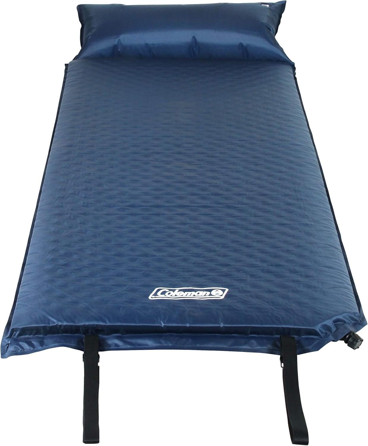 Coleman Self-Inflating Sleeping Pad with Pillow, Lightweight Inflatable Camp Pad with Extra Support & Quick Deflation, No Air Pump Needed - Image 2