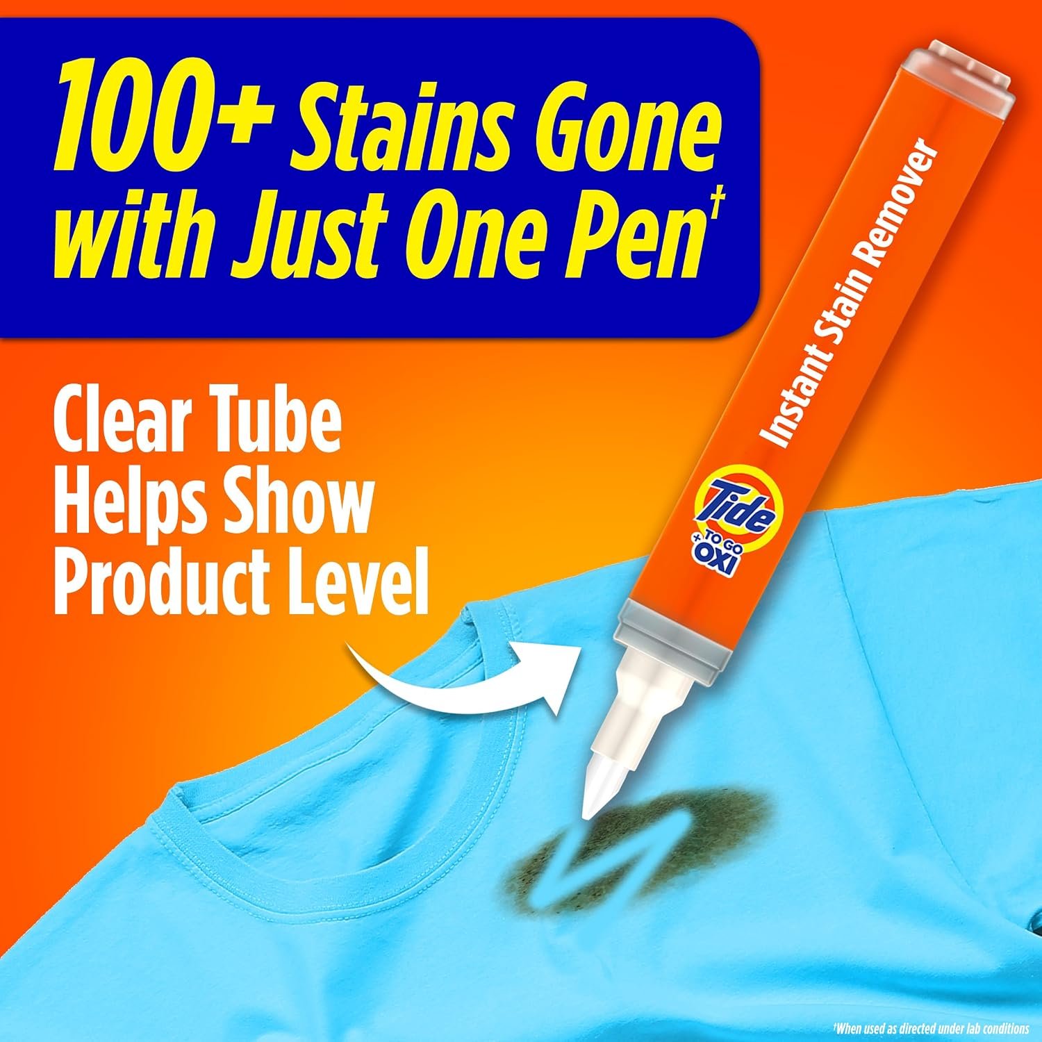 Tide Stain Remover for Clothes, Tide To Go Pen, Instant Stain & Spot Remover for Clothes, Travel & Pocket Size, 5 Count (Pack of 1) (Packaging May Vary) - Image 2