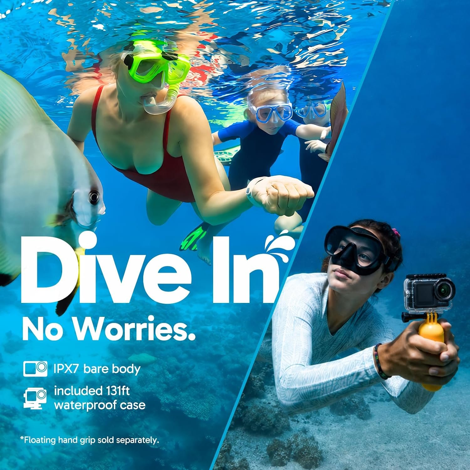 AKASO Brave 7 LE 4K30FPS 20MP WiFi Action Camera with Touch Screen EIS 2.0 Zoom Remote Control 131 Feet Underwater Camera with 2X 1350mAh Batteries Support External Microphone Vlog Camera - Image 4