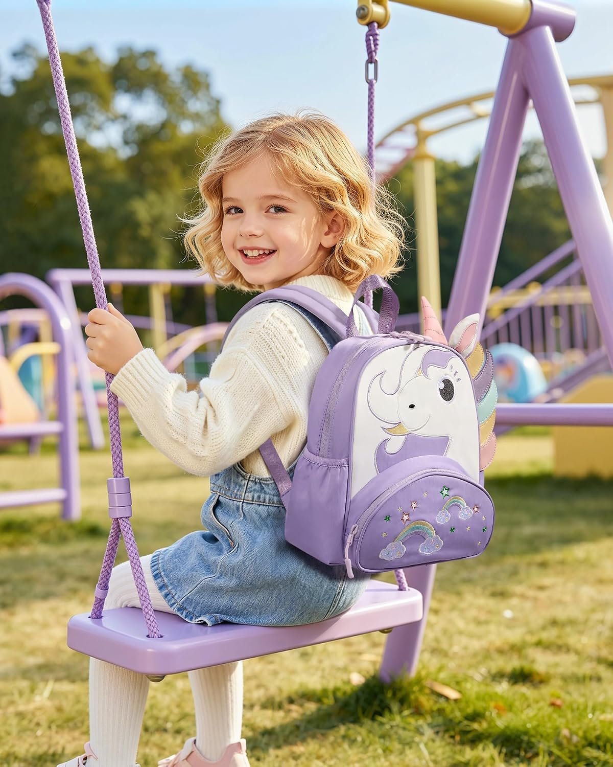 LOVEVOOK Toddler Backpack for Kids 3-5, Preschool Kindergarten Backpack | Lightweight Cute Daycare Bag - Image 2