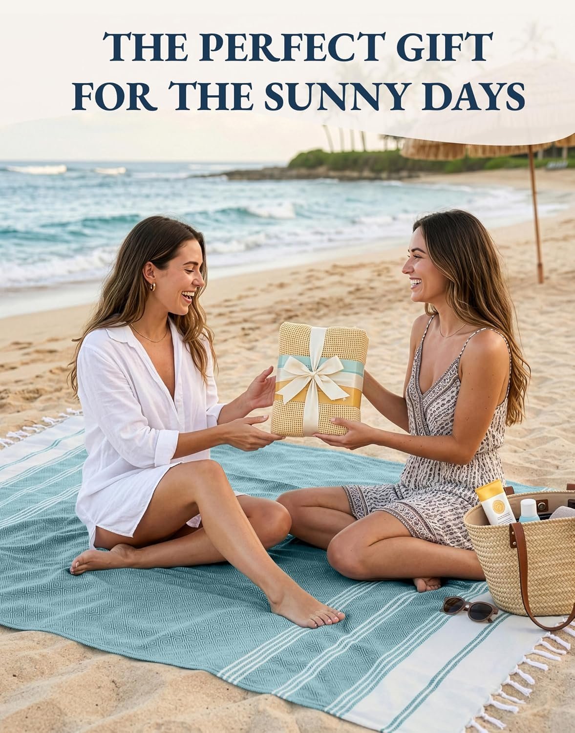 LANE LINEN Beach Towels 12 Pack, Super Absorbent, XL - Seaside Symphony | Oversized & Pre-Washed Large Beach Towel Set - Stylish Pool Towels for Adults - Quick Dry, 39"x71", Vacation Essential, Soft - Image 9