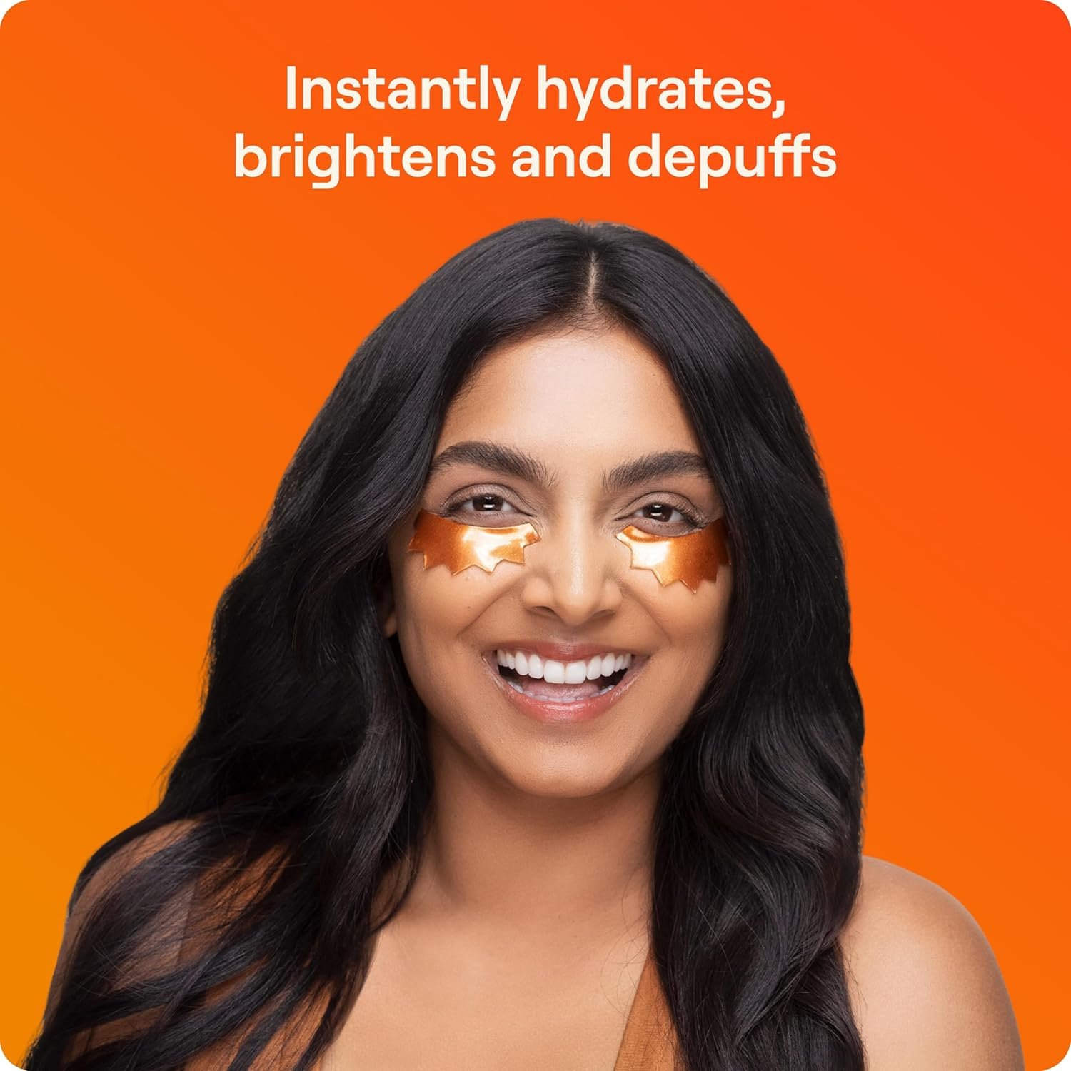 Live Tinted Rays Copper Peptide Under Eye Masks, Hydrating Patches, 5 Pairs - Image 2