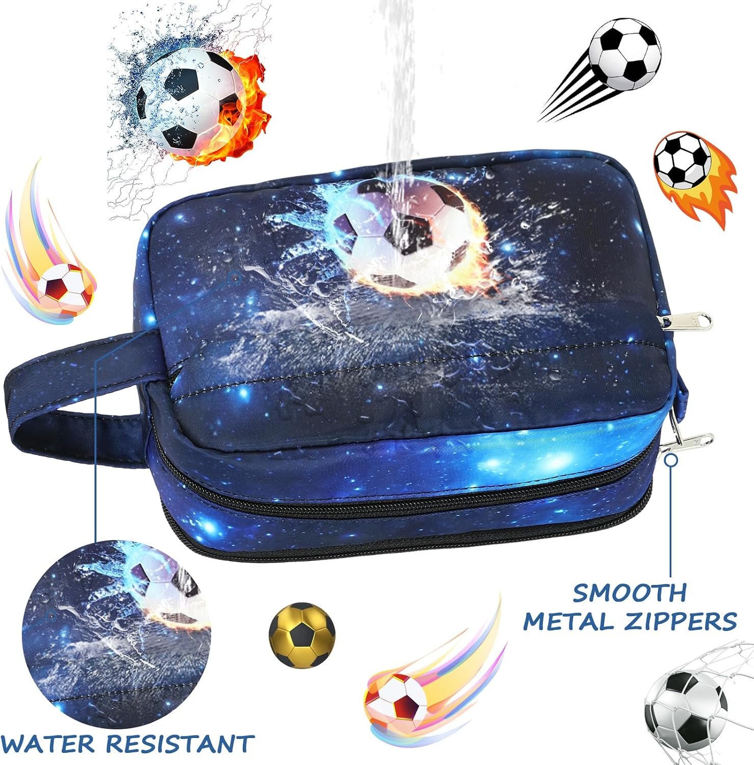 Travel Toiletry Bag for Kids Cute Toiletry Bags for Girls Boys Waterproof for Toiletries Accessories Bathroom Stuff - Image 3