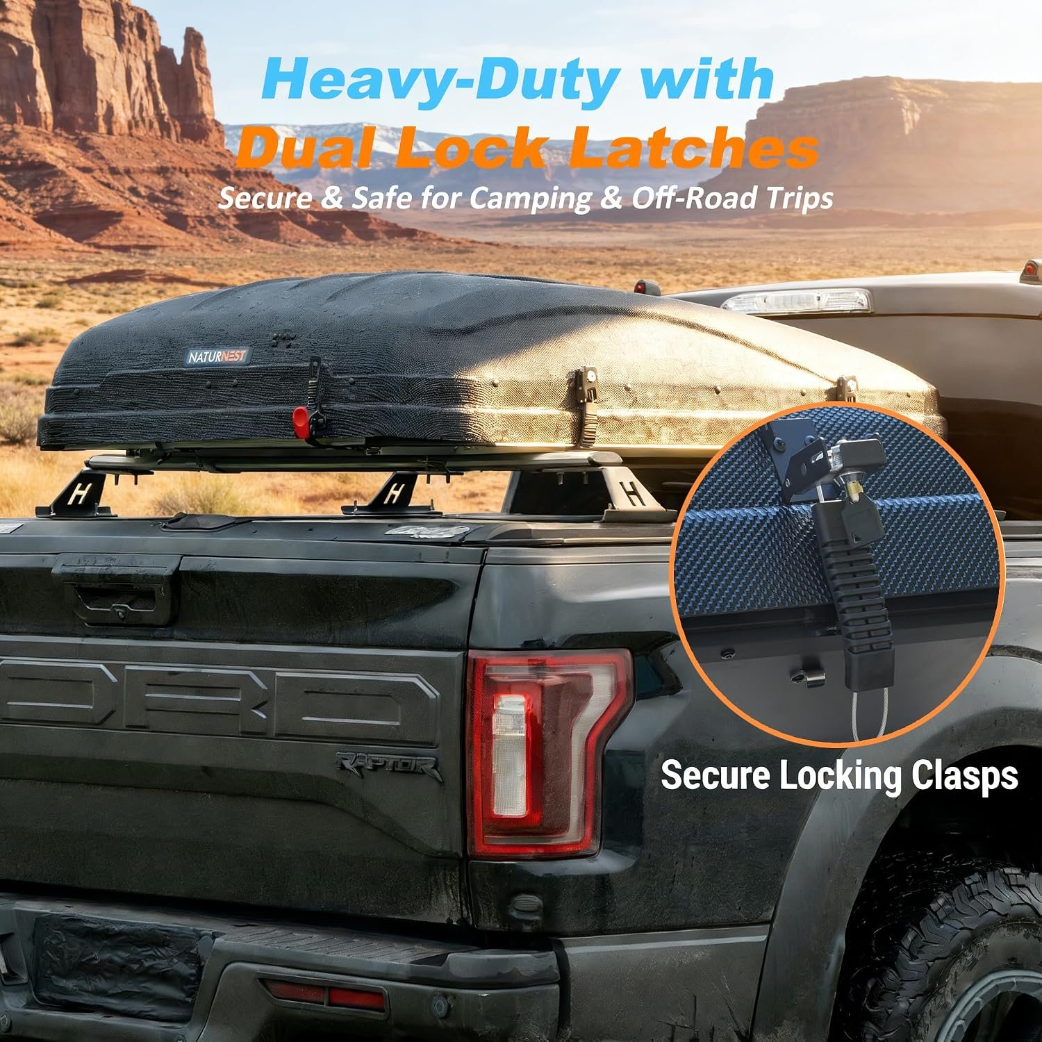 Naturnest Rooftop Tent Hard Shell with Annex Room, Easy Set Up Large Tent for 2-3 Person Camping, Waterproof 4 Season Tents for Truck, Jeep, SUV, Van, Trailer - Sirius 1 with Annex Room - Image 5