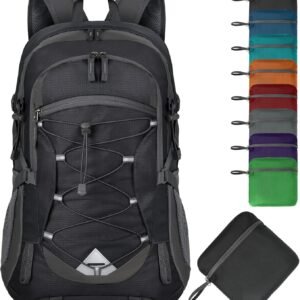 IGOLUMON Hiking Backpack 40L Packable Lightweight Camping Daypack Men Women | Multi-compartment storage Water-resistant Foldable Nylon Material Hiking Day pack for Camping Cycling Outdoor