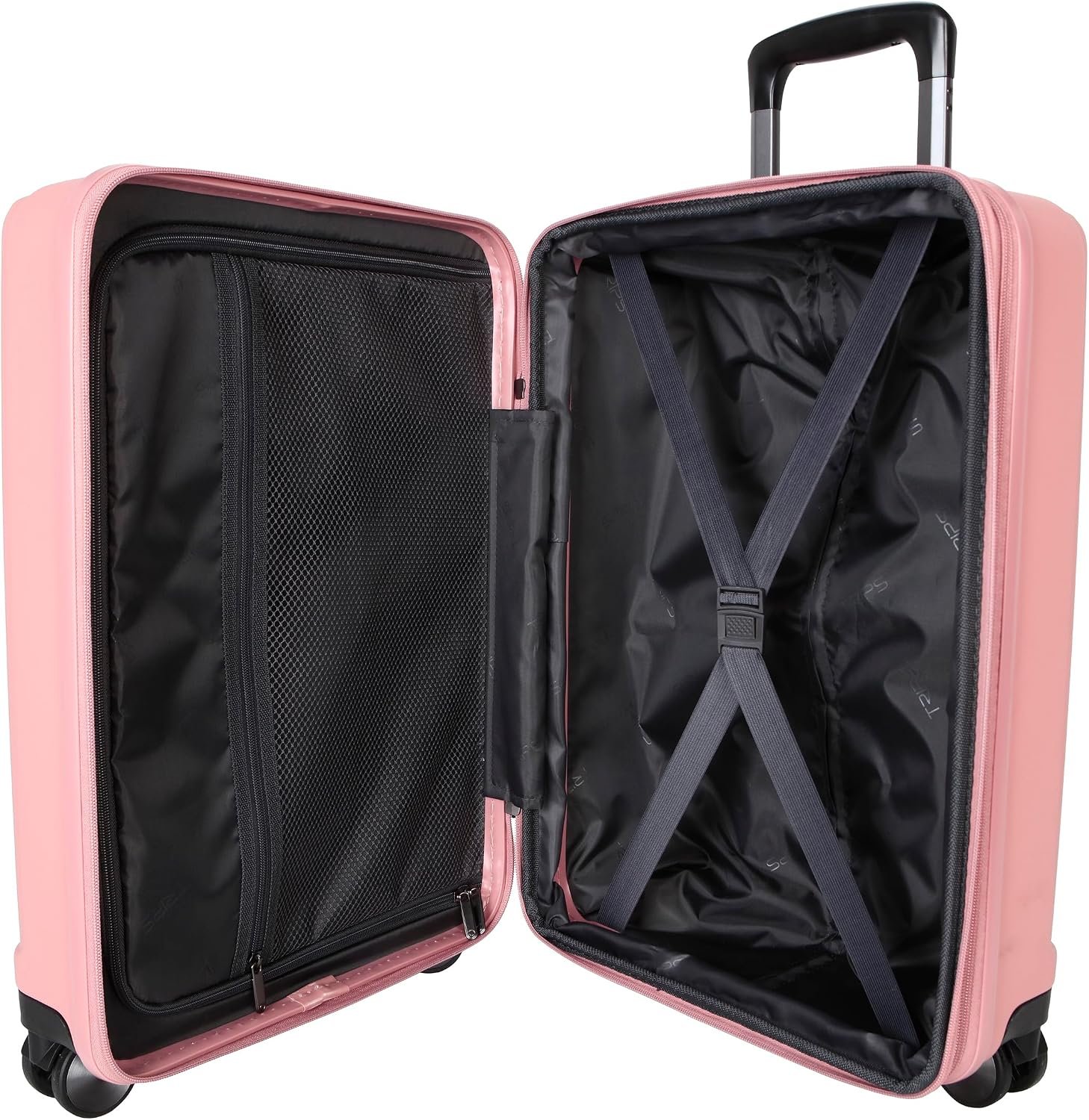 TRIPS EON 20-Inch Carry-On Lightweight Durable Hardside 8-Wheel Spinner Cabin Size Luggage, Ash Rose - Image 6