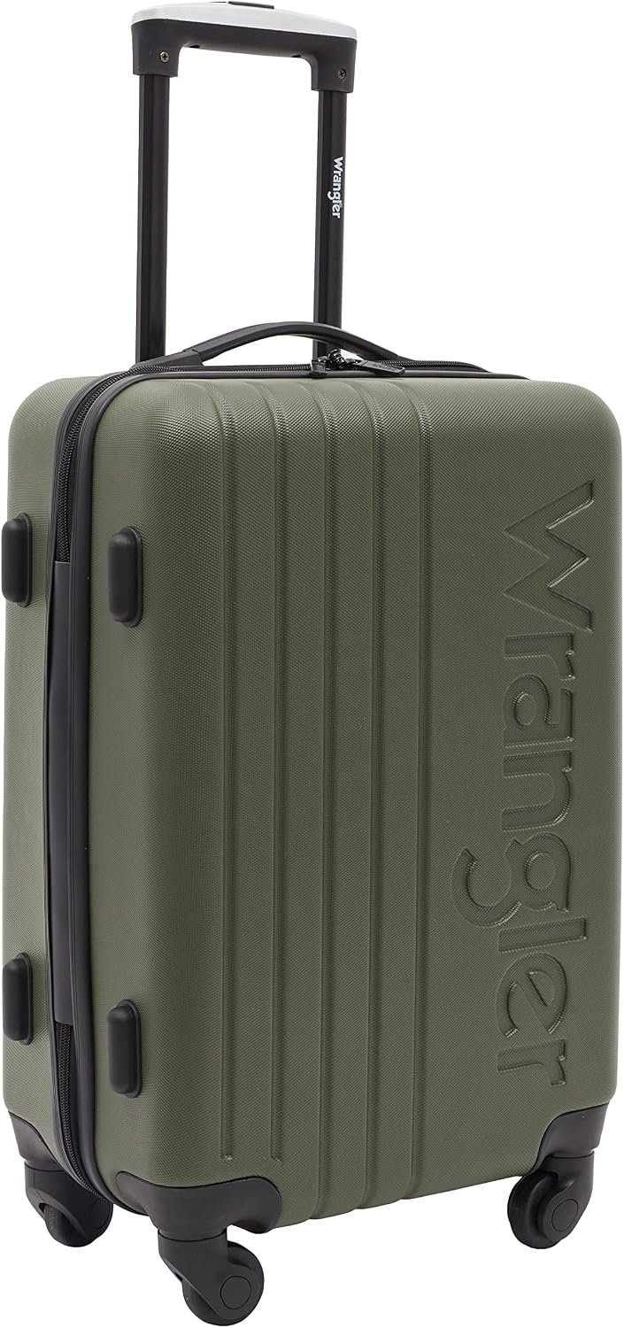 Wrangler Quest Luggage Set, Olive Green, 3 Piece Set (30"/26"/22") - Image 14