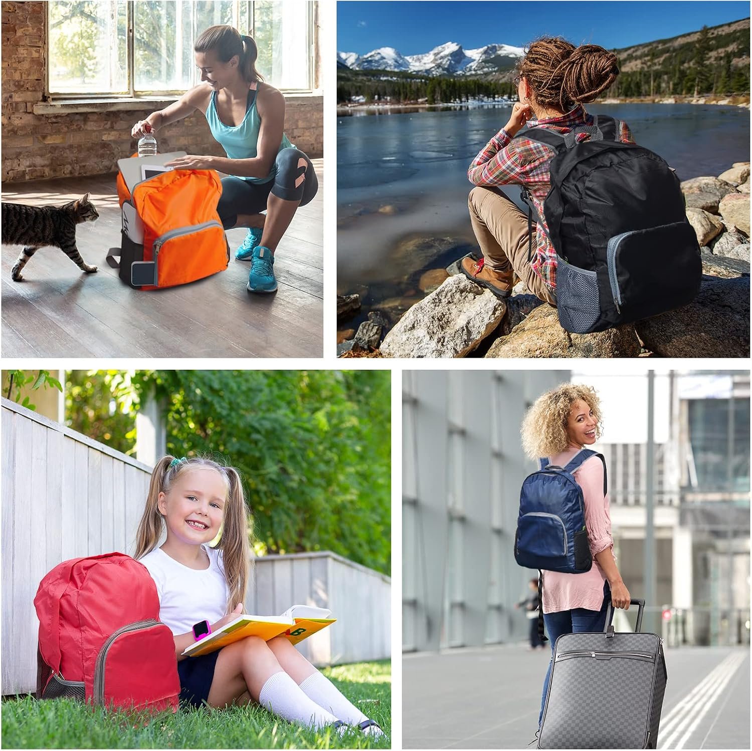 Patelai 48 Pcs 17" Backpacks in Bulk for School Kids Wholesale Bookbags Lightweight Back Pack for Girls Boys Outdoor Travel(Stylish Color) - Image 7