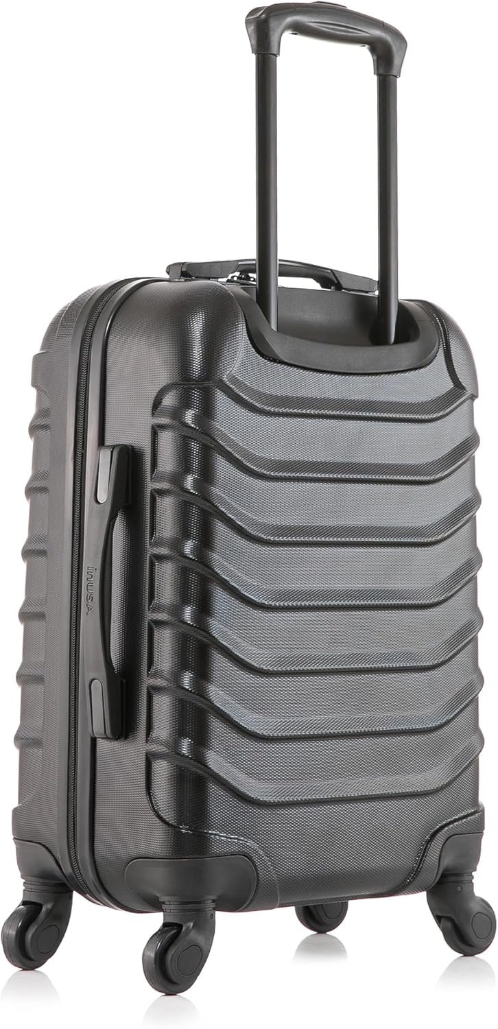 InUSA ENDURANCE 20-Inch Carry-On Hardside Spinner Luggage Lightweight Black - Image 7