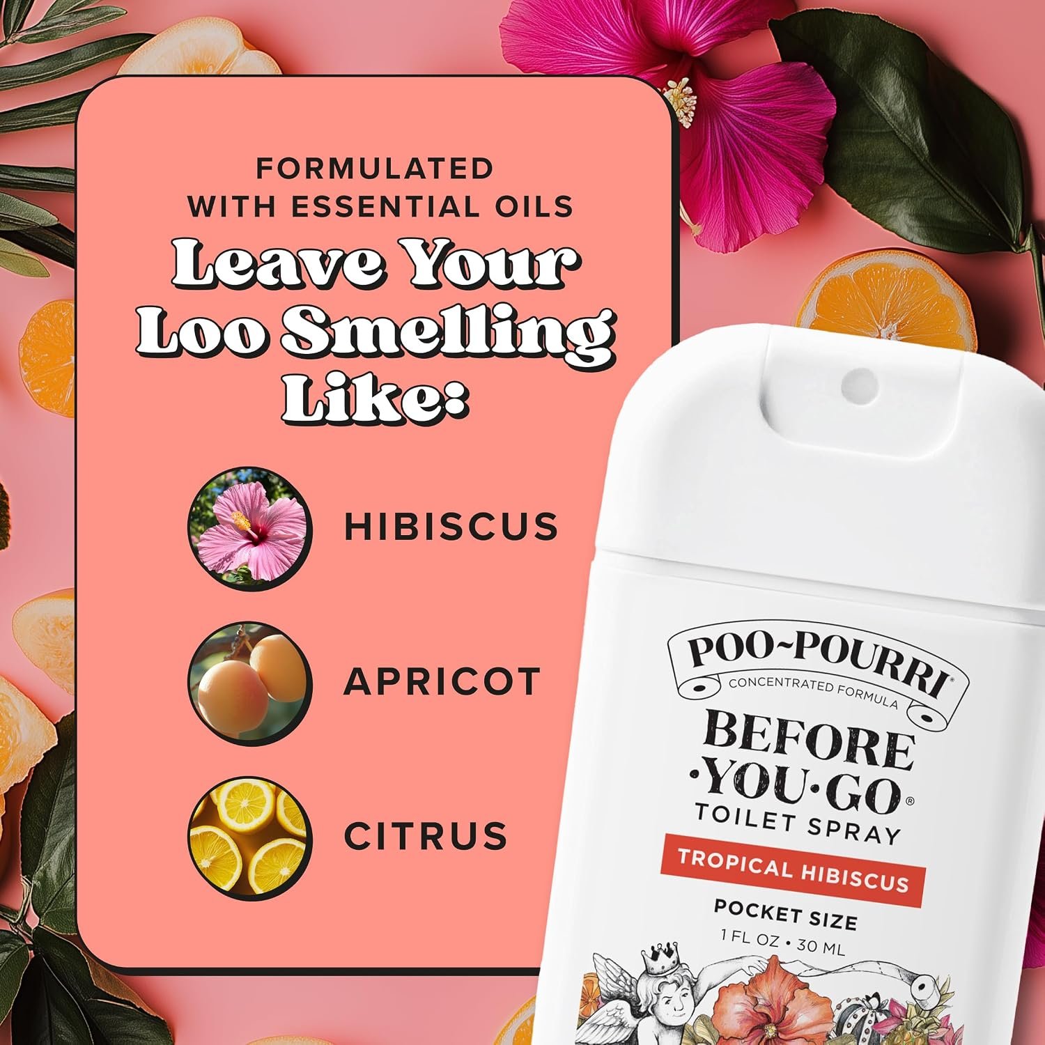 Poo-Pourri Before-You-Go Pocket Toilet Spray, Travel Essentials, 1 Fl Oz, Spring Variety 3 Pack, Each Up to 50 Uses, On-The-Go Bathroom Odor Deodorizer with Essential Oils, TSA Approved Size, 3 Scents - Image 8