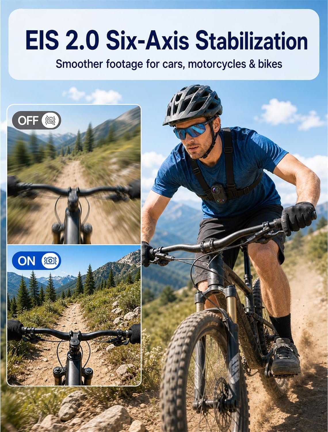 4K Waterproof Mini Action Camera, 64GB WiFi POV Video Wearable Body Camera | Magnetic pendant, clip mount, charging base, hands-free POV recording for motorcycle, hiking and sports - Image 4