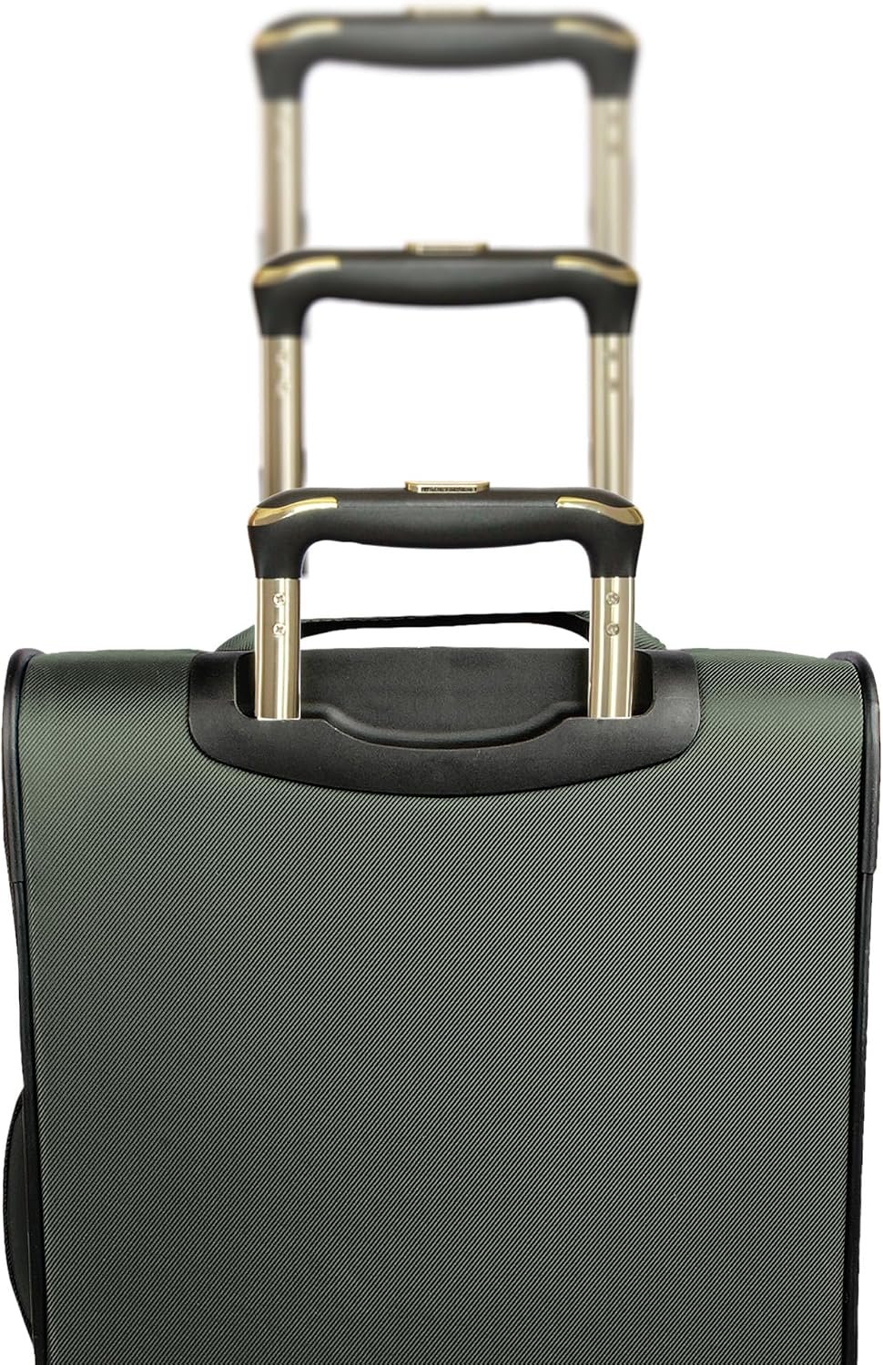 Kenneth Cole REACTION Chelsea 2-Piece Bundle - 20" Chevron Expandable 8-Wheel Carry-On Suitcase & Matching 15" Laptop Tote Bag, Olive - Image 8