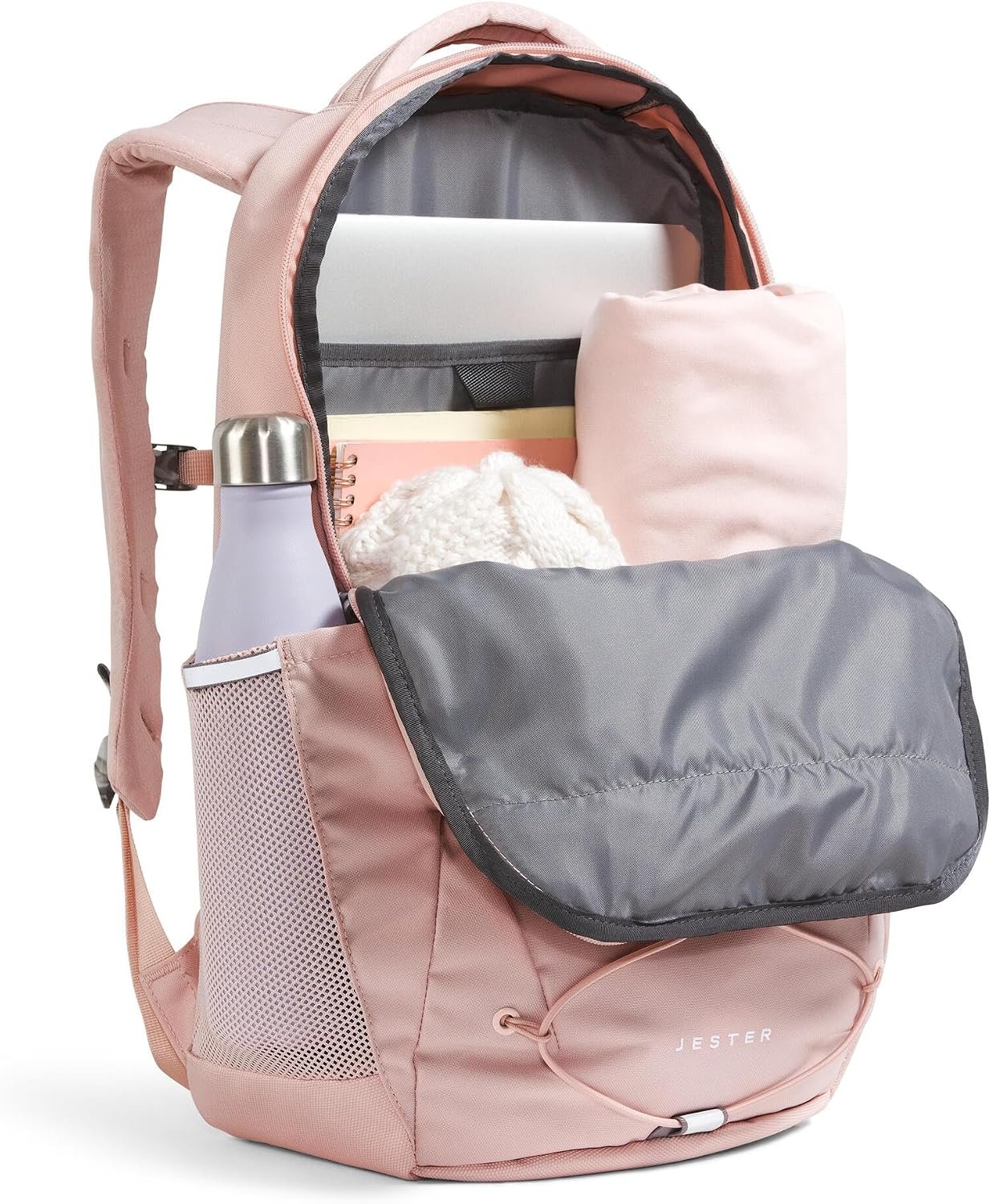 The North Face Women's Jester Everyday Backpack, Pnk Moss, One Size | Commuter Travel Bag, Laptop Sleeve, Water-Repellent - Image 4