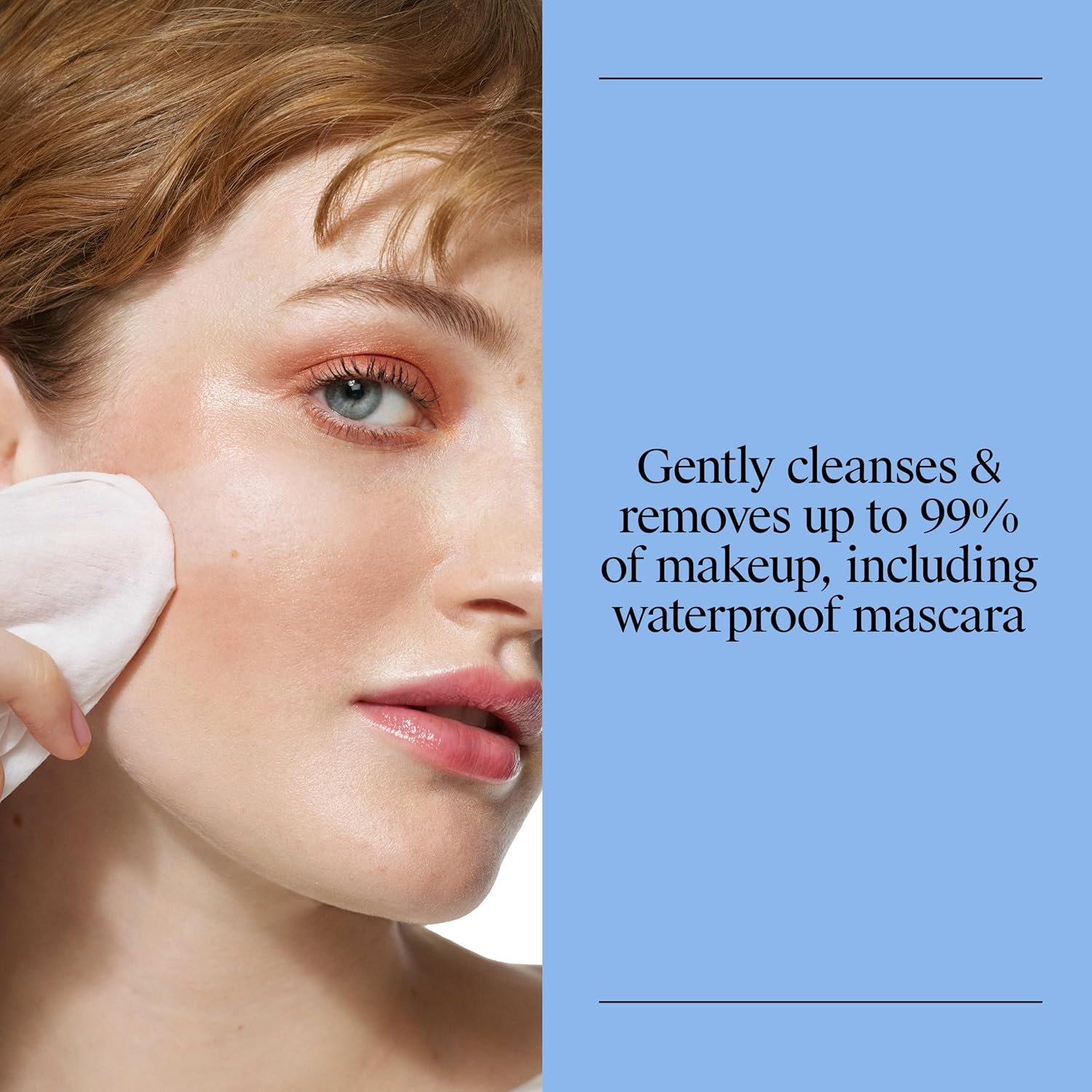 Neutrogena Makeup Remover Towelettes for Face with Micellar Water Daily Alcohol-Free, 20 ct | Makeup Remover, Makeup Removing Cleansing Wipes, Suitable for Dirt & Oil Removal, Alcohol-Free - Image 2