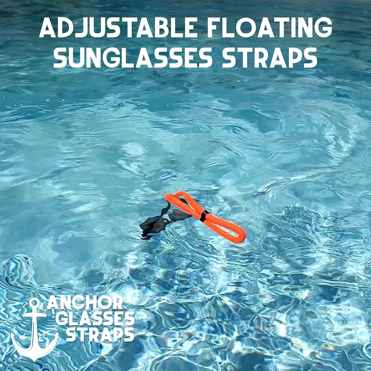 Floating Sunglasses Straps for Water – 4 Pack Buoyant Glasses Retainer for Men Women – Adjustable Floatable Eyewear Lanyard for Boating Kayaking Fishing Paddleboarding Beach Lake Pool - Image 2