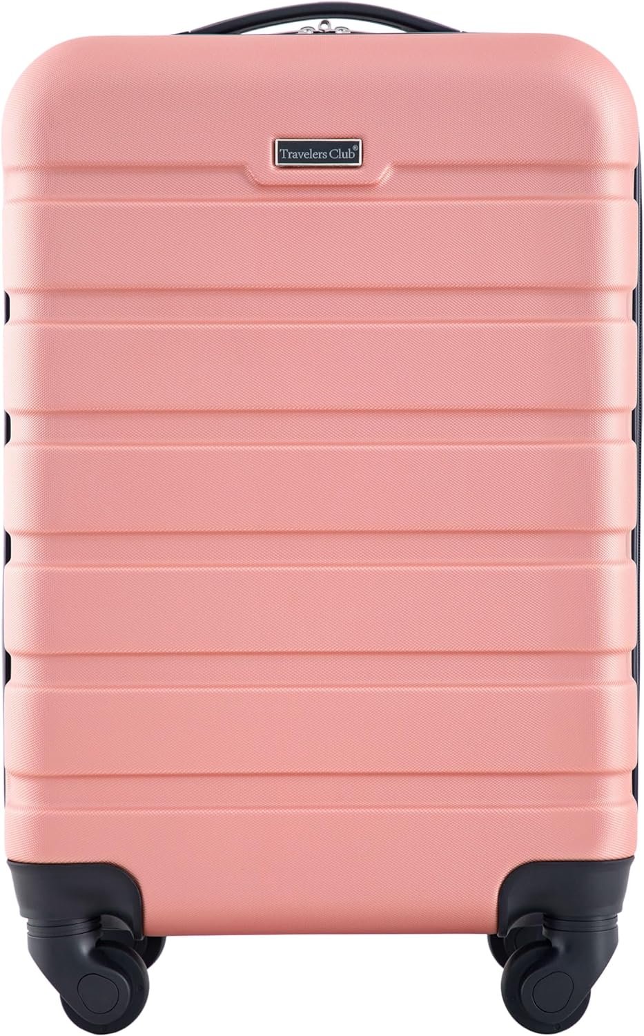 Travelers Club Harper Luggage, Rose Gold, 22-Inch Carry-On