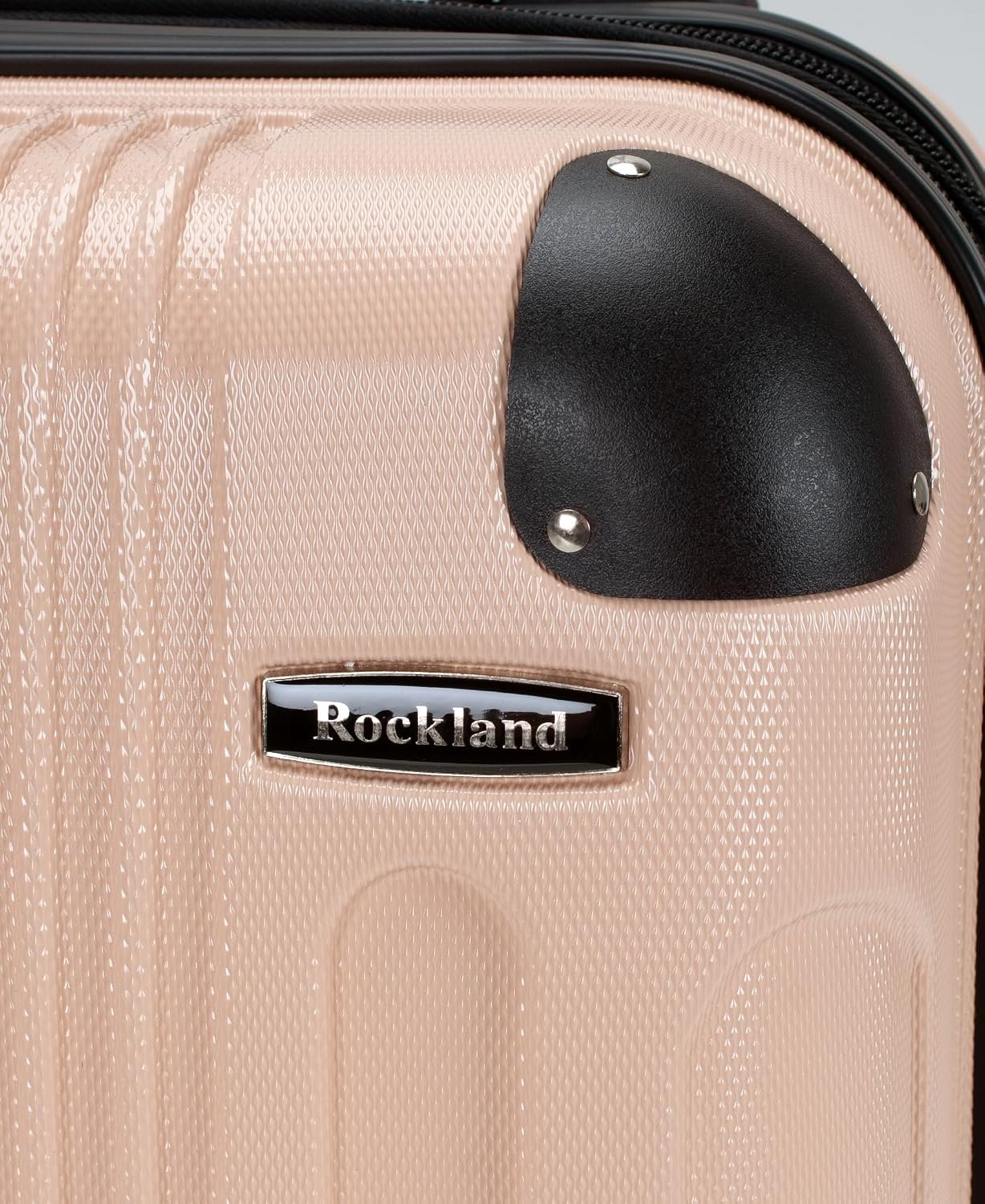 Rockland London Hardside Spinner Wheel Luggage, Champagne, Carry-On 20-Inch, 22"X13. 5"x10" (with wheels) - Image 5