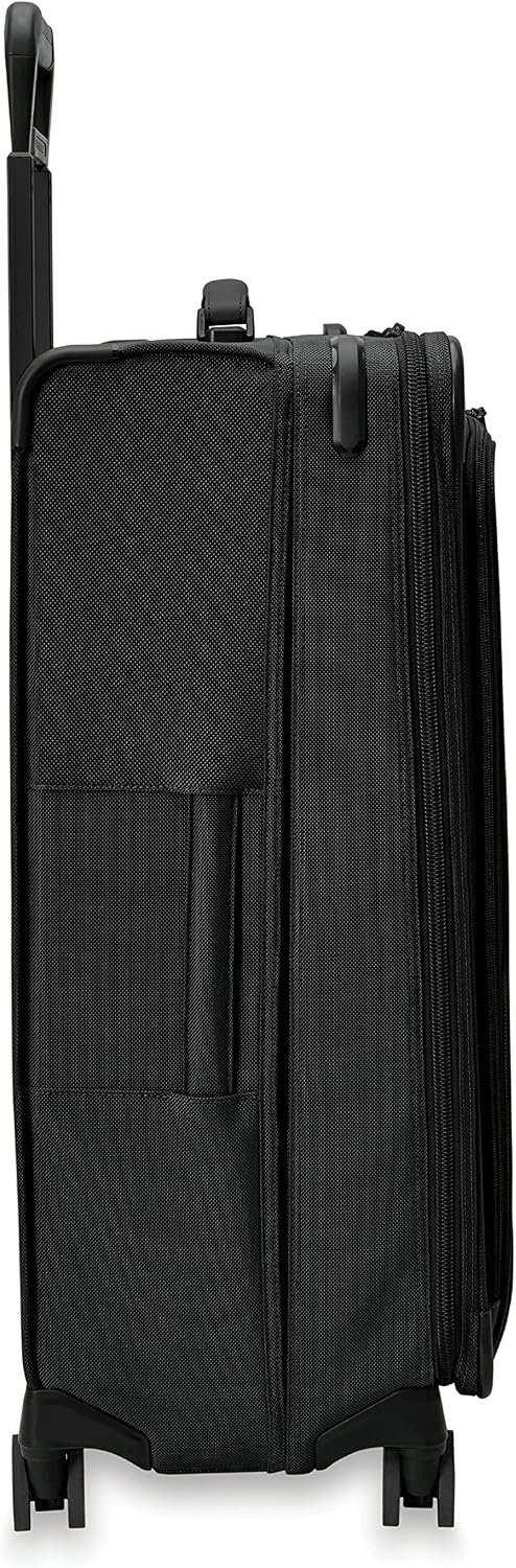 Briggs & Riley 29" Large Expandable Spinner - Checked Luggage for Travel, Suitcases with Wheels, Softside Rolling Bag for Men & Women, Self-Repairing Zipper - Baseline Collection, Black - Image 14