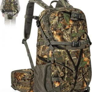 Extremus by KastKing Timber Trail Hunting Backpack for Men, Hunting Pack | Quiet Hunting Bag, Rifle Sling, Ammo Storage, Rain Cover Included, Hydration Compatible, Tree Stand & Climbing Stick Carry