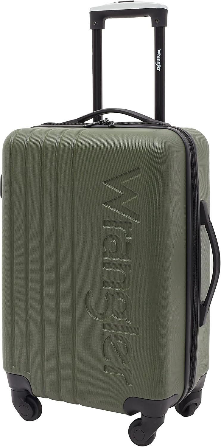 Wrangler Quest Luggage Set, Olive Green, 3 Piece Set (30"/26"/22") - Image 15